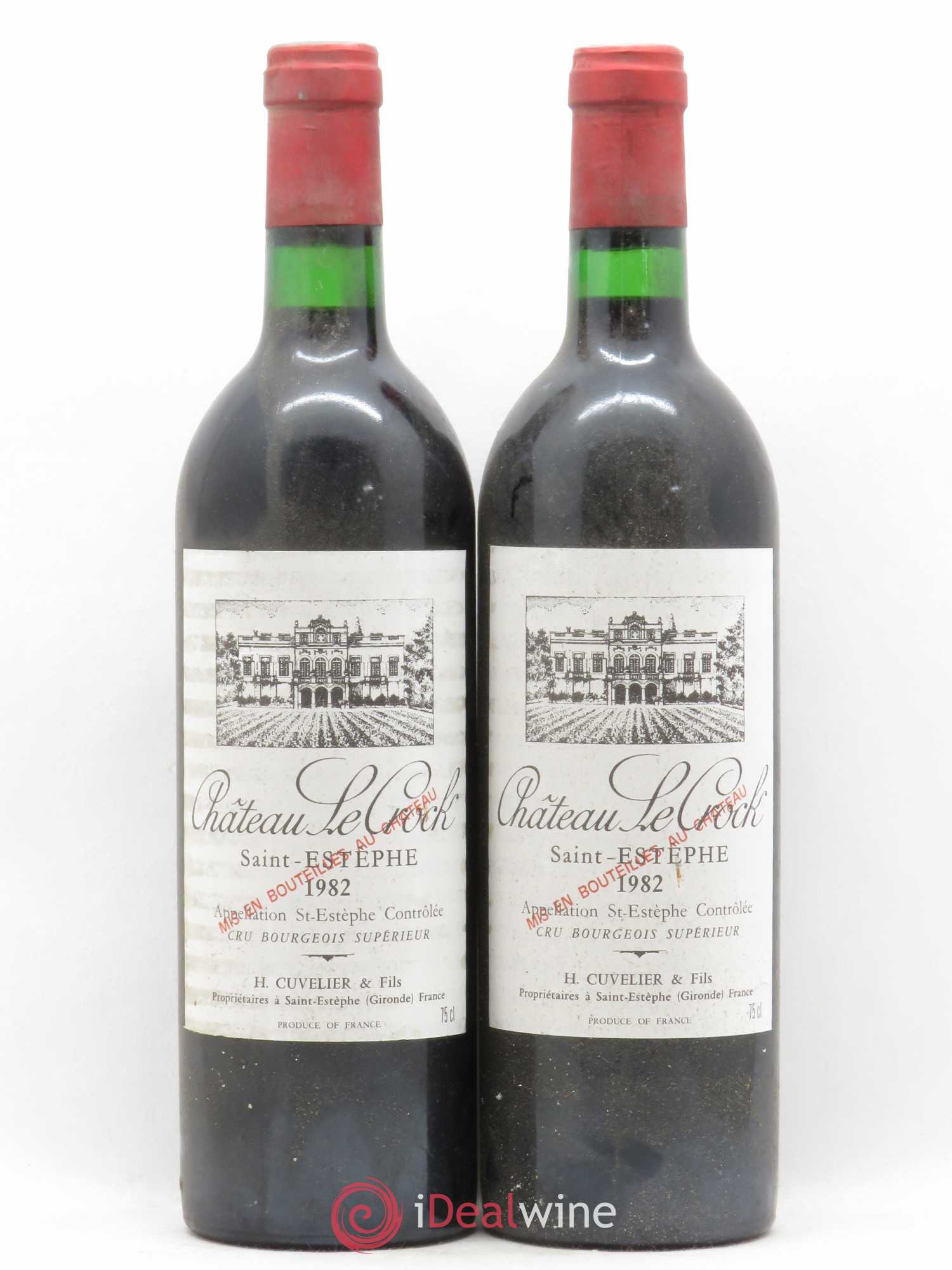 Château le Crock Cru Bourgeois 1982 - Lot de 2 bouteilles - 0