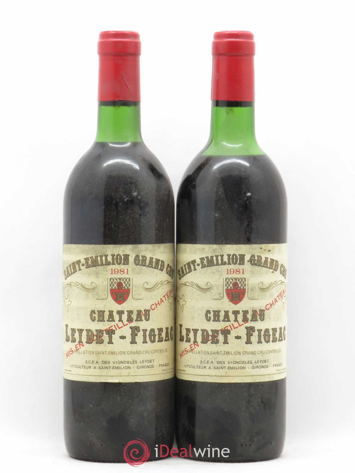 Bordeaux Château Leydet Figeac 1981 - Posten von 2 Flaschen - 0