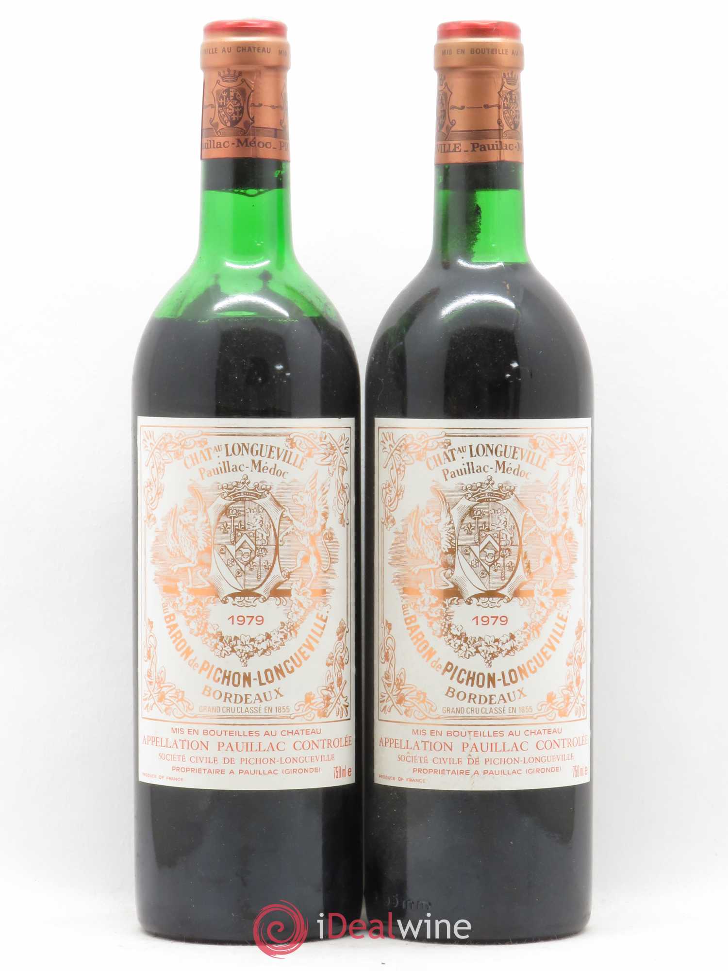 Pichon Longueville Baron 2ème Grand Cru Classé 1979 - Lot de 2 bouteilles - 0