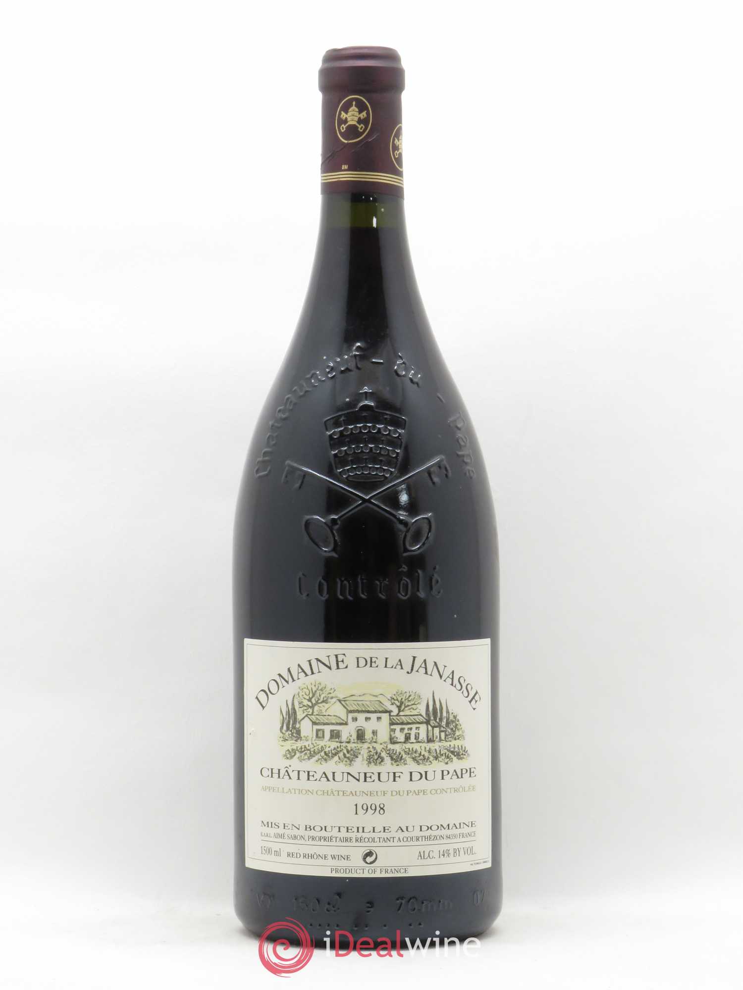 Châteauneuf-du-Pape La Janasse (Domaine de) 1998 - Lot de 1 magnum - 0