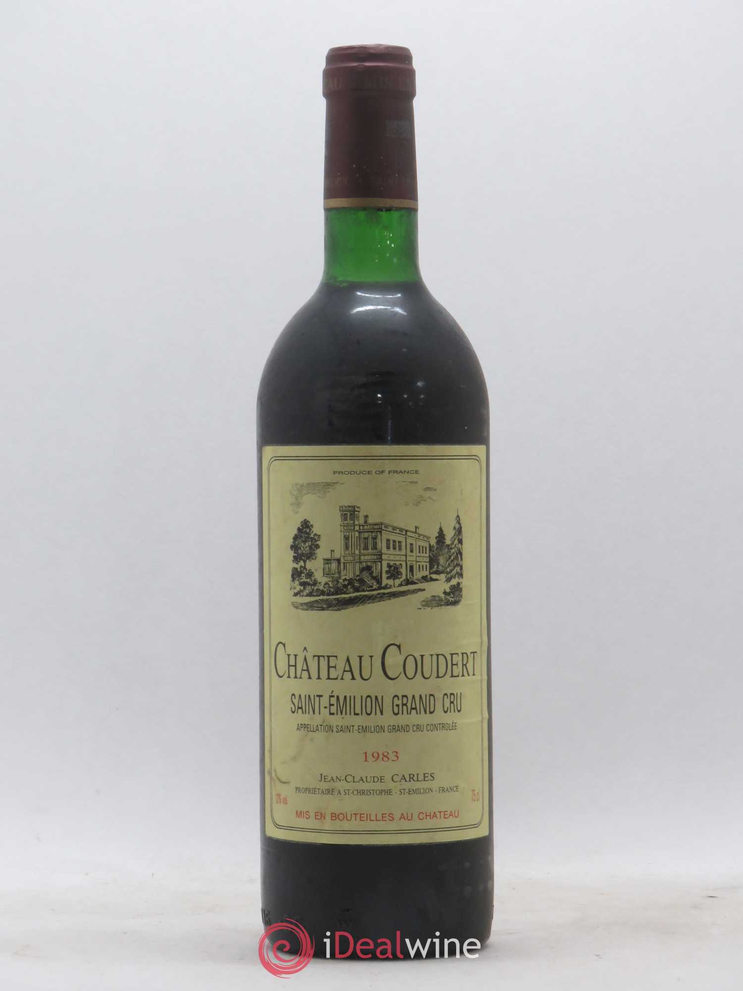 Saint-Émilion Grand Cru Château Coudert 1983 - Lot de 1 bouteille - 0