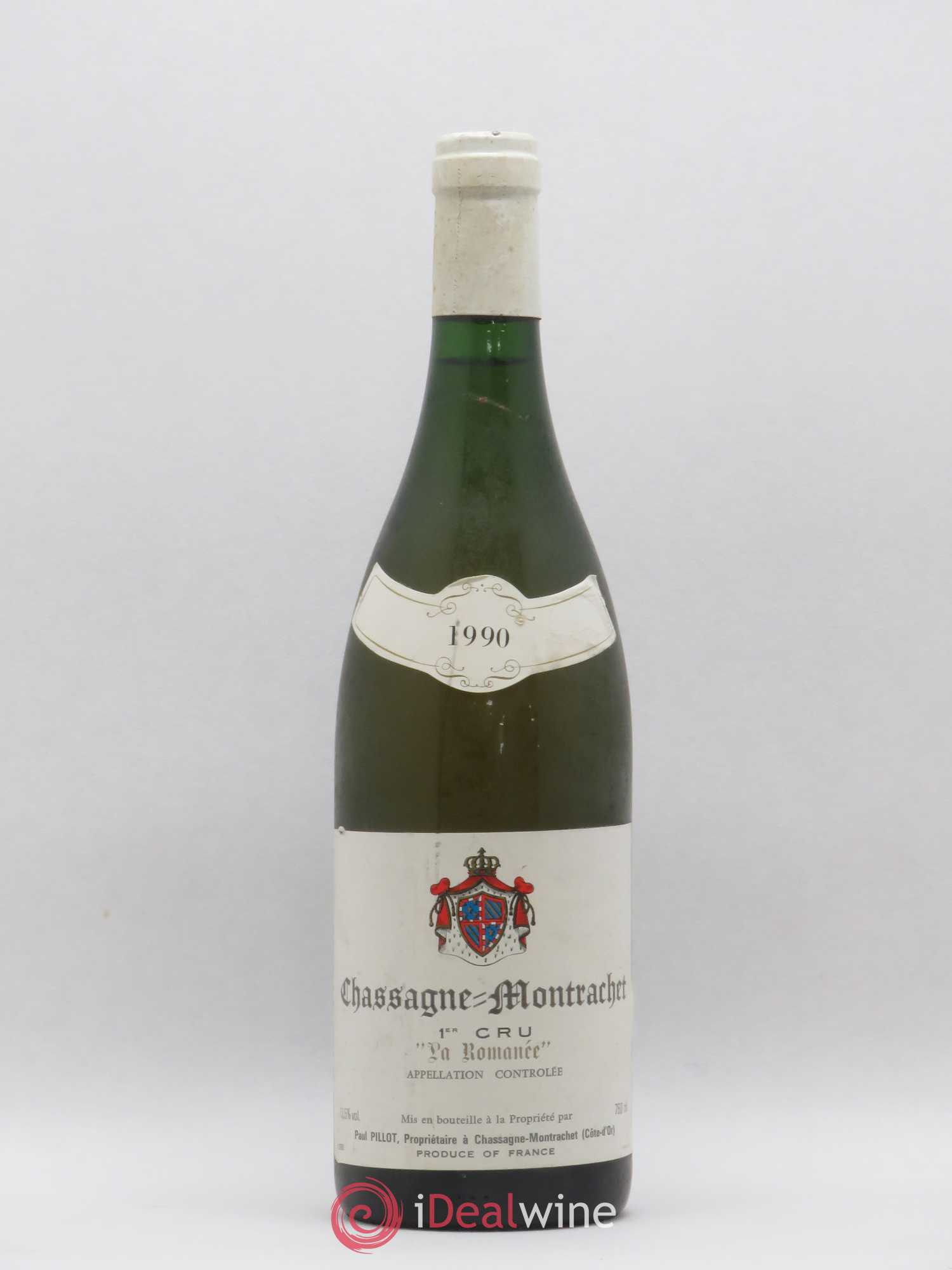 Chassagne-Montrachet 1er Cru La Romanée Paul Pillot (Domaine) 1990 - Lot de 1 bouteille - 0