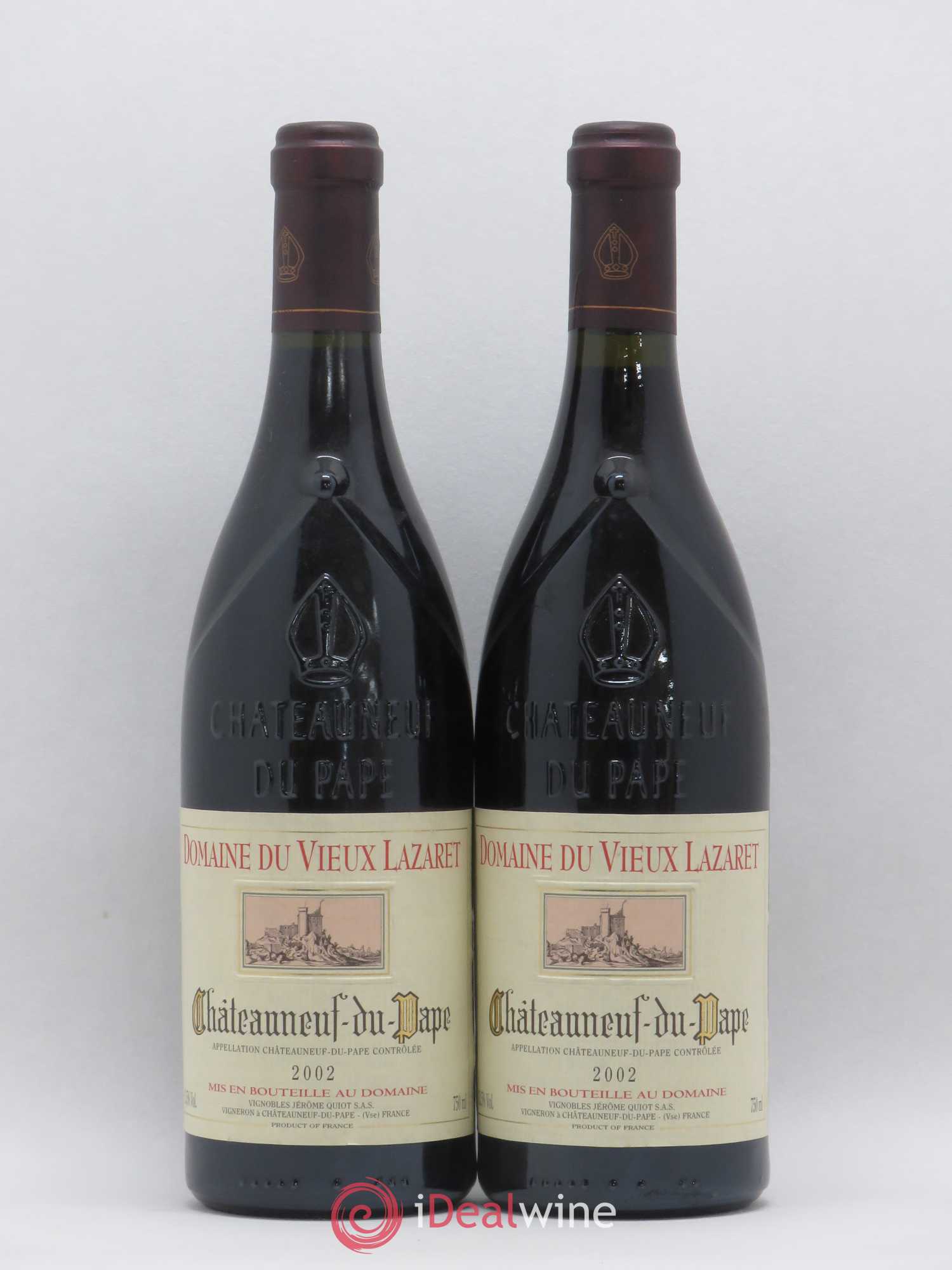 Châteauneuf-du-Pape Domaine du Vieux Lazaret 2002 - Posten von 2 Flaschen - 0