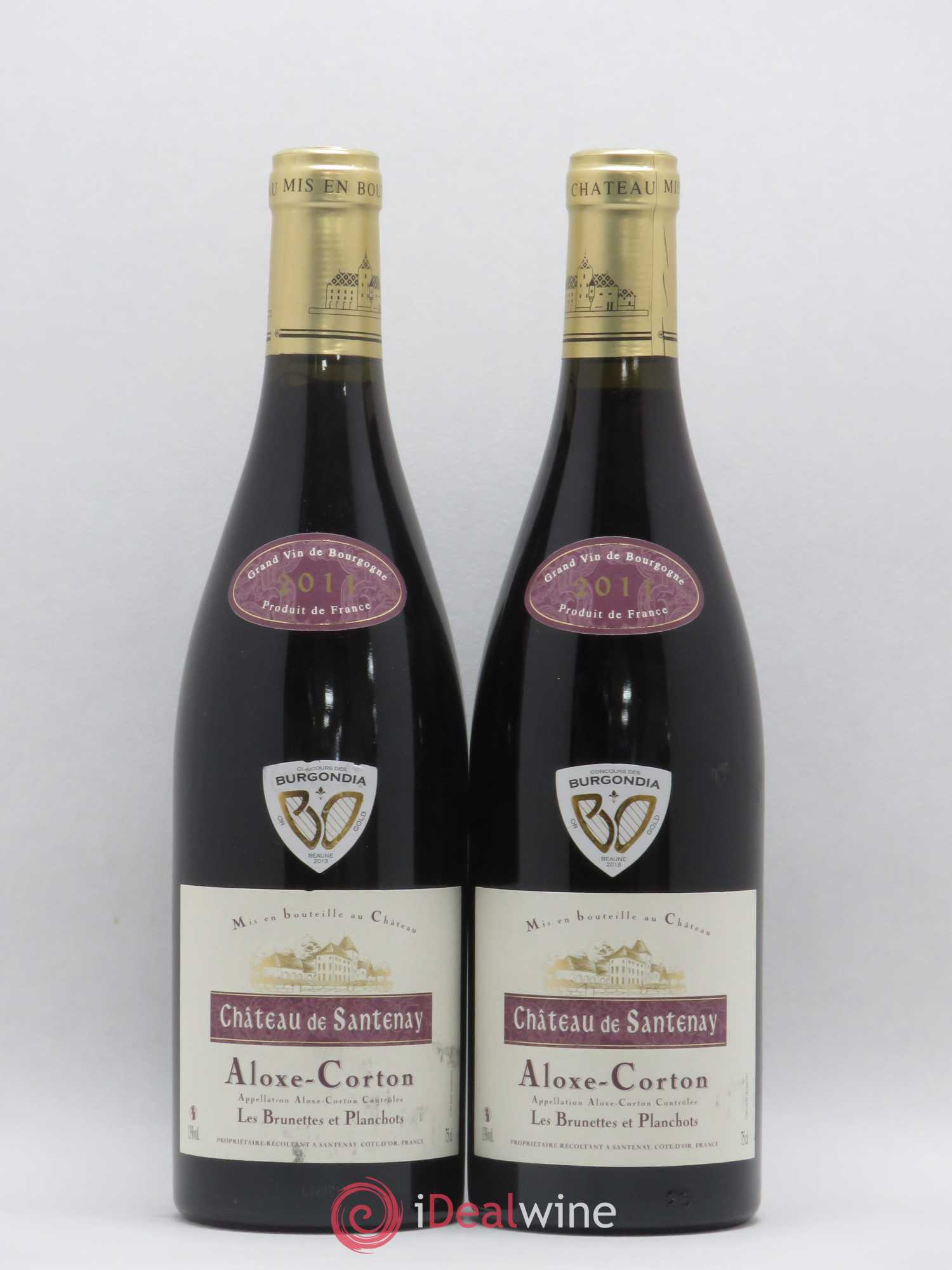Aloxe-Corton Les Brunettes et Planchots Château de Santenay 2011 - Posten von 2 Flaschen - 0