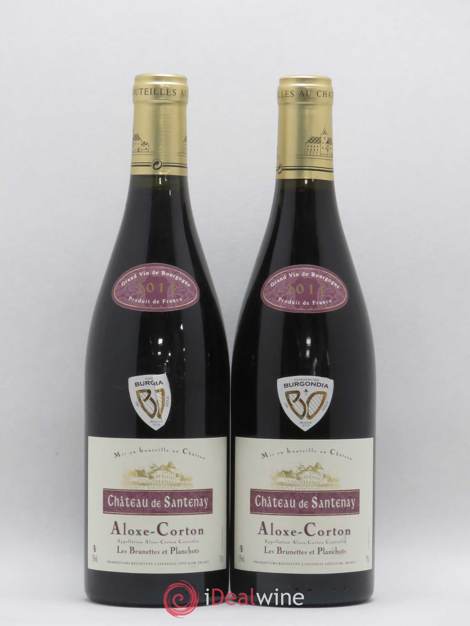 Aloxe-Corton Les Brunettes et Planchots Château de Santenay 2011 - Posten von 2 Flaschen - 0