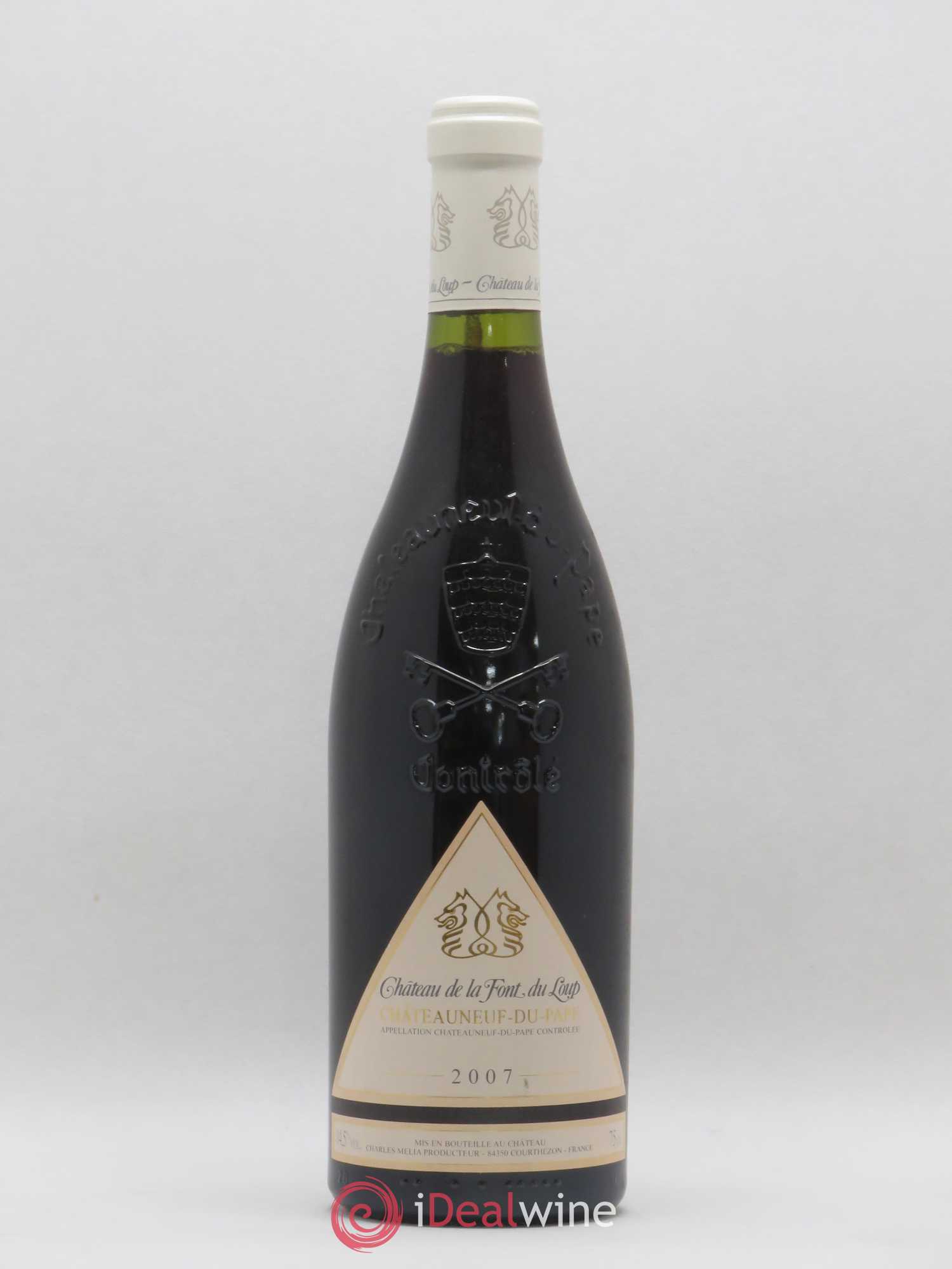 Châteauneuf-du-Pape Château de La Font du Loup 2007 - Posten von 1 Flasche - 0