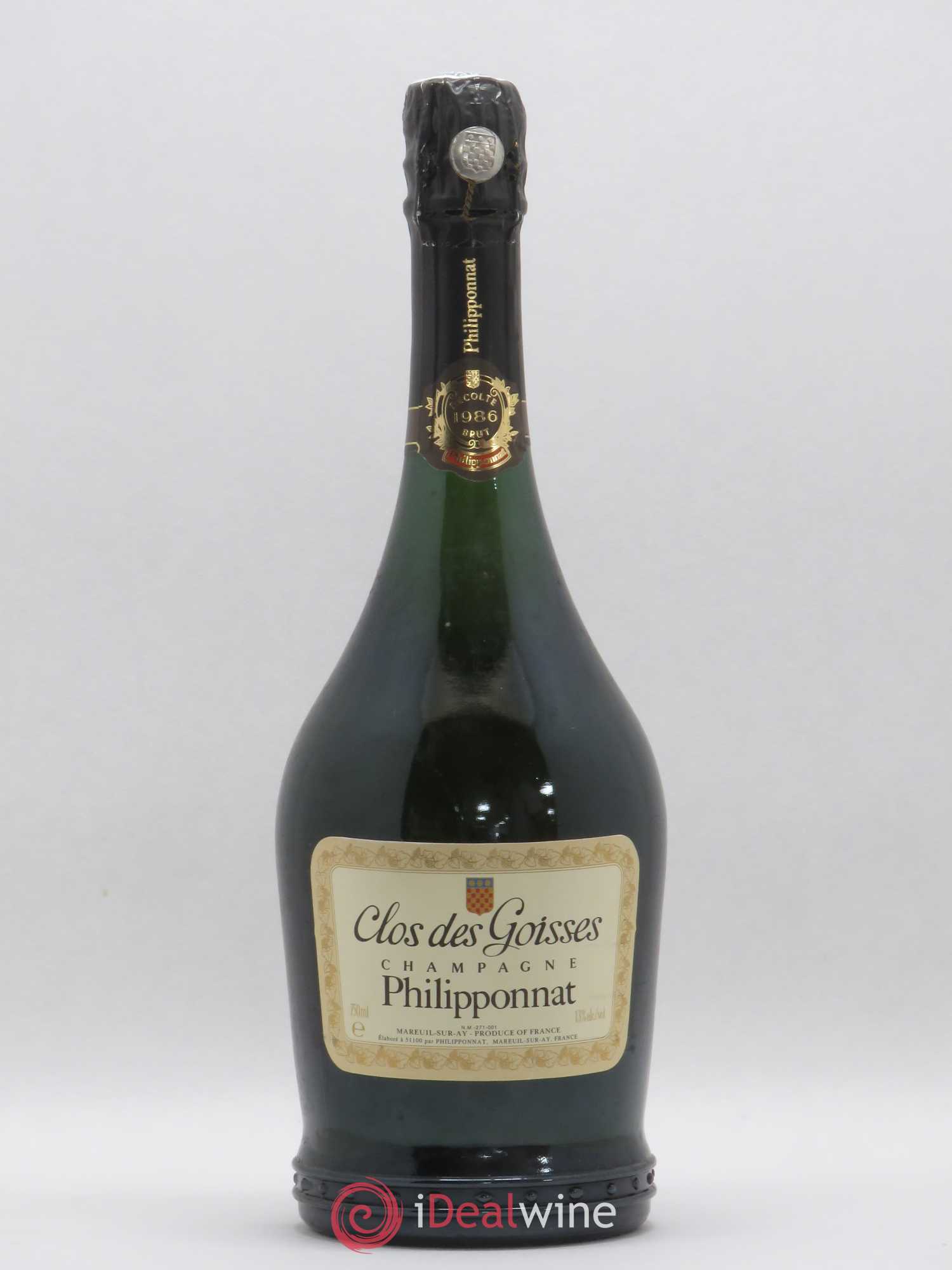 Clos des Goisses Philipponnat 1986 - Lot de 1 bouteille - 0