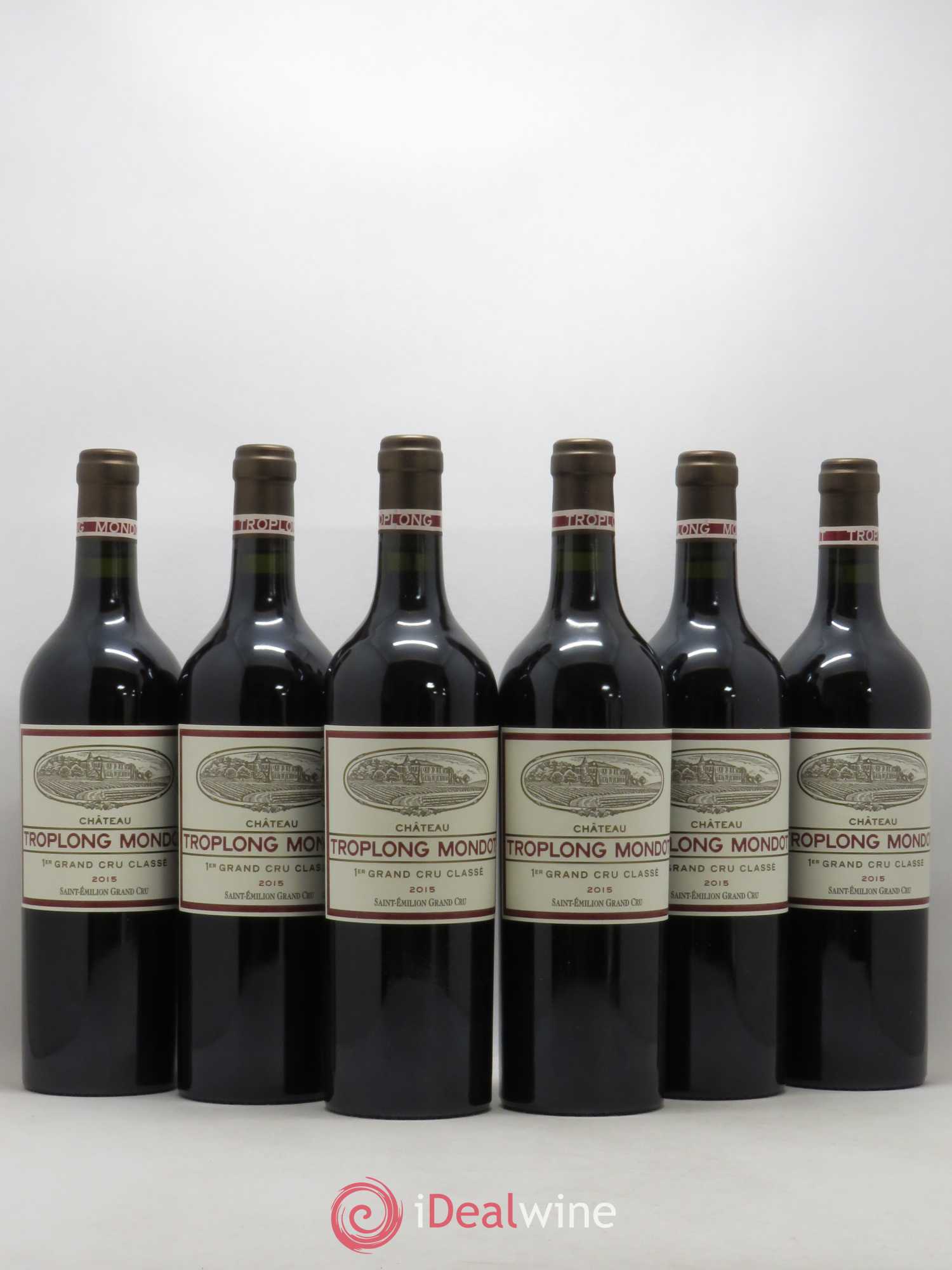 Château Troplong Mondot 1er Grand Cru Classé B 2015 - Lot de 6 bouteilles - 0