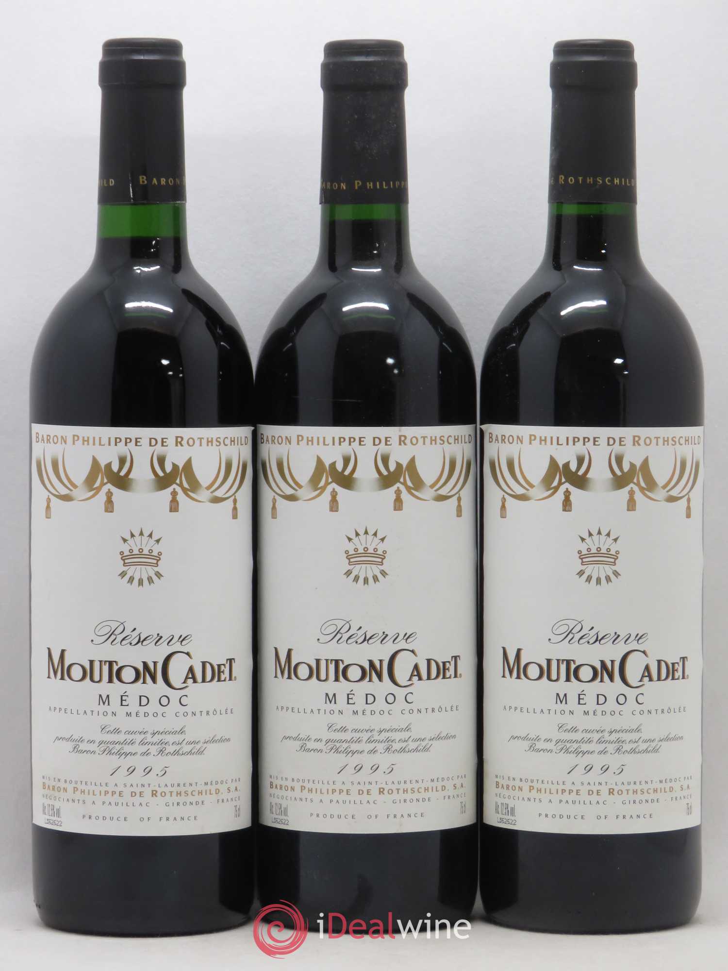 Château Mouton Cadet Réserve 1995 - Lot de 6 bouteilles - 1