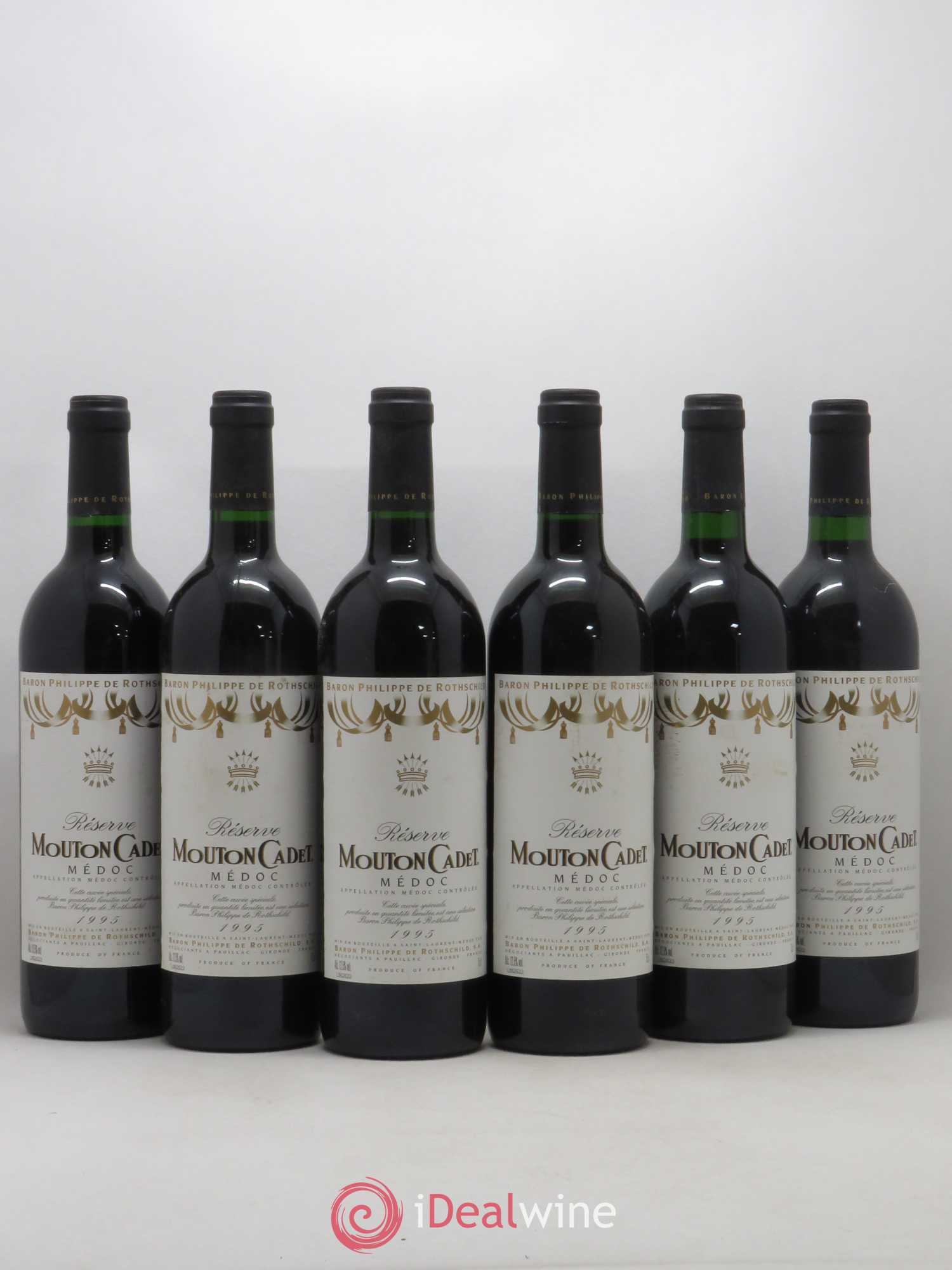 Château Mouton Cadet réserve 1995 - Lot de 6 bouteilles - 0
