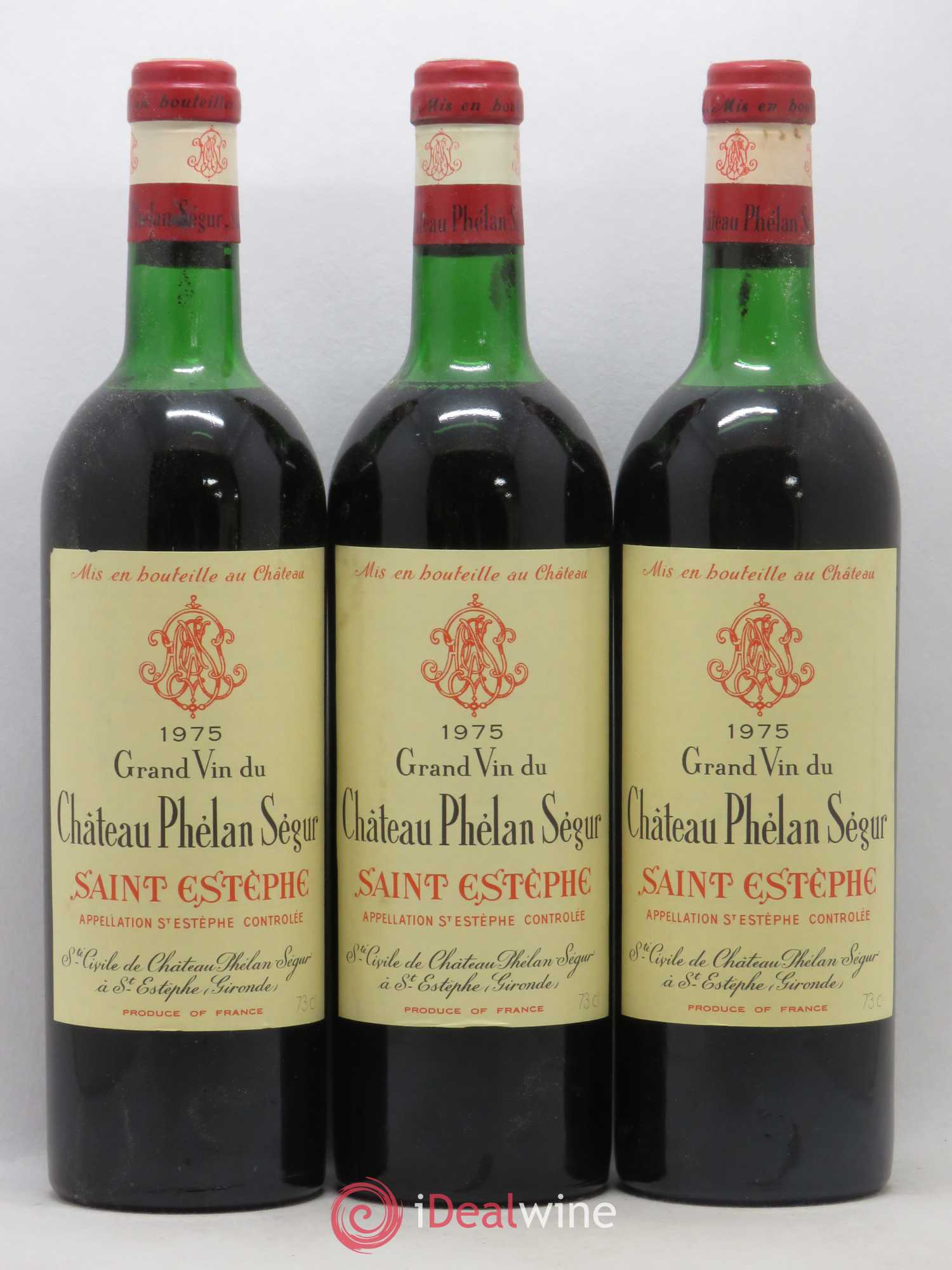 Château Phélan Ségur 1975 - Lot de 6 bouteilles - 1