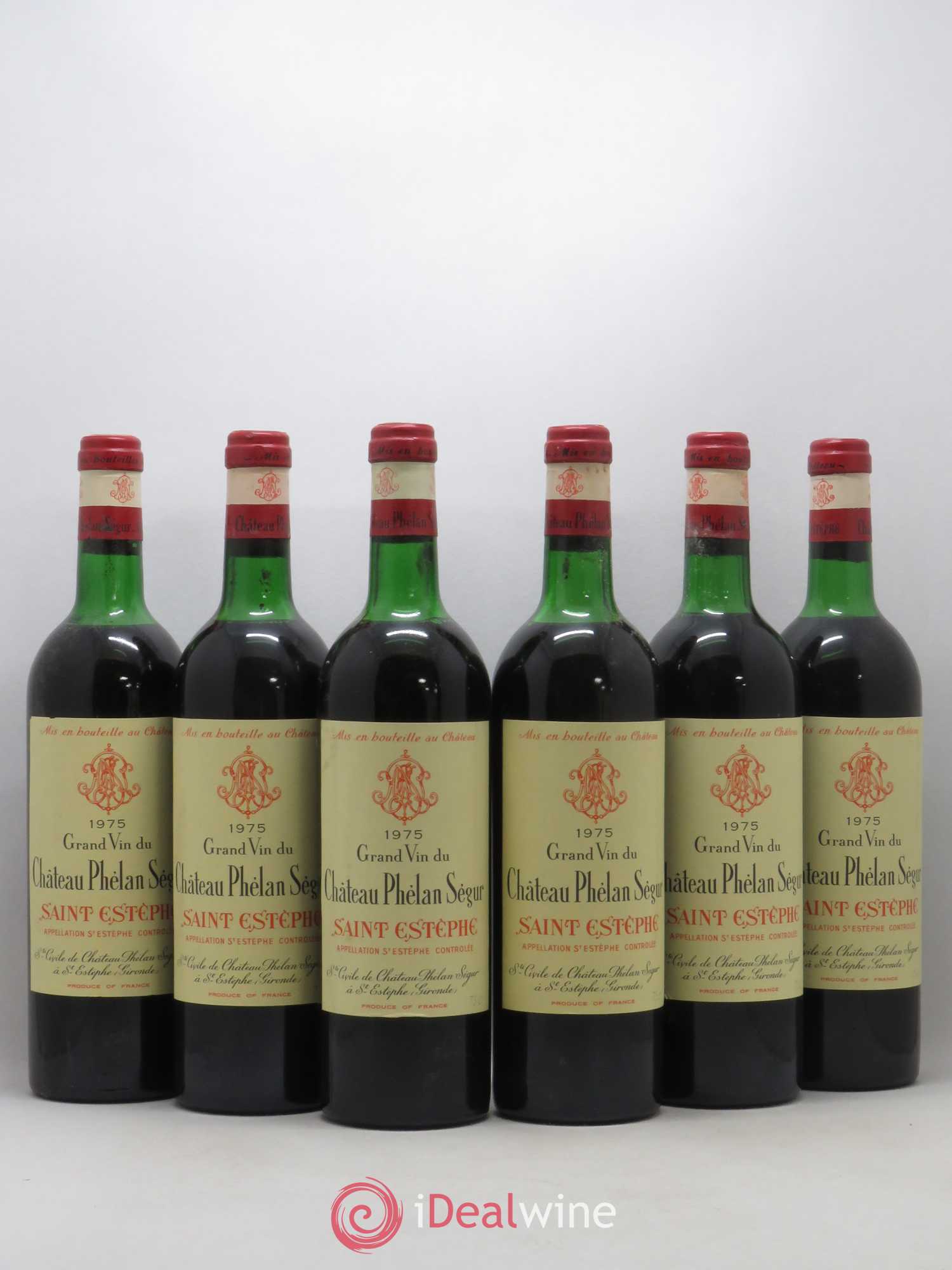 Château Phélan Ségur 1975 - Lot de 6 bouteilles - 0