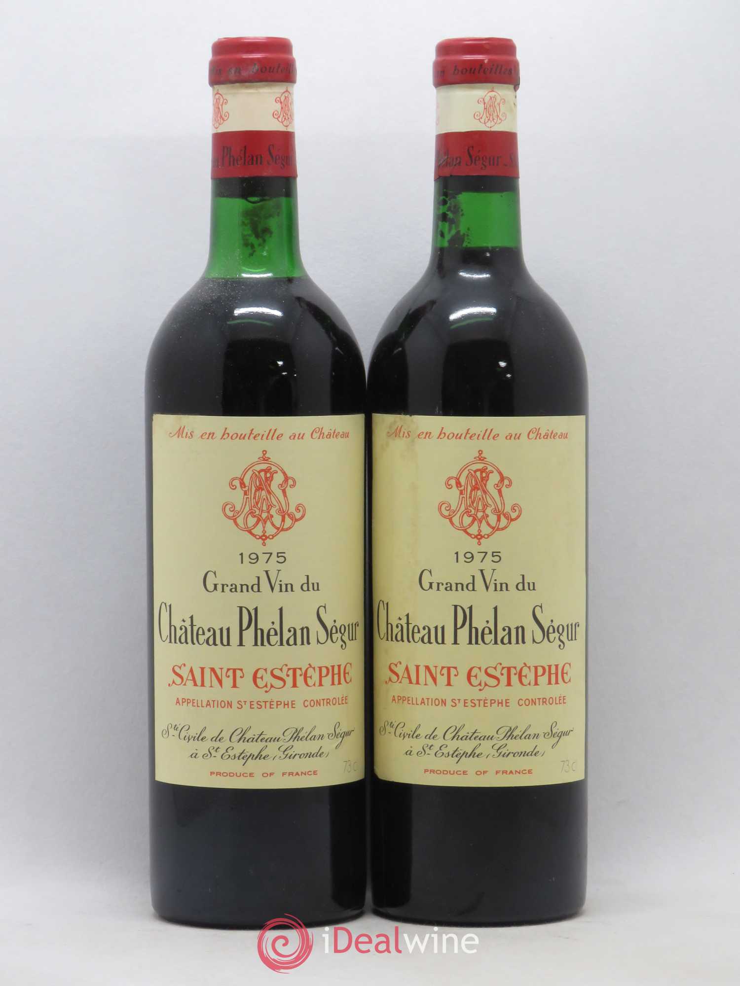 Château Phélan Ségur 1975 - Lot de 2 bouteilles - 0