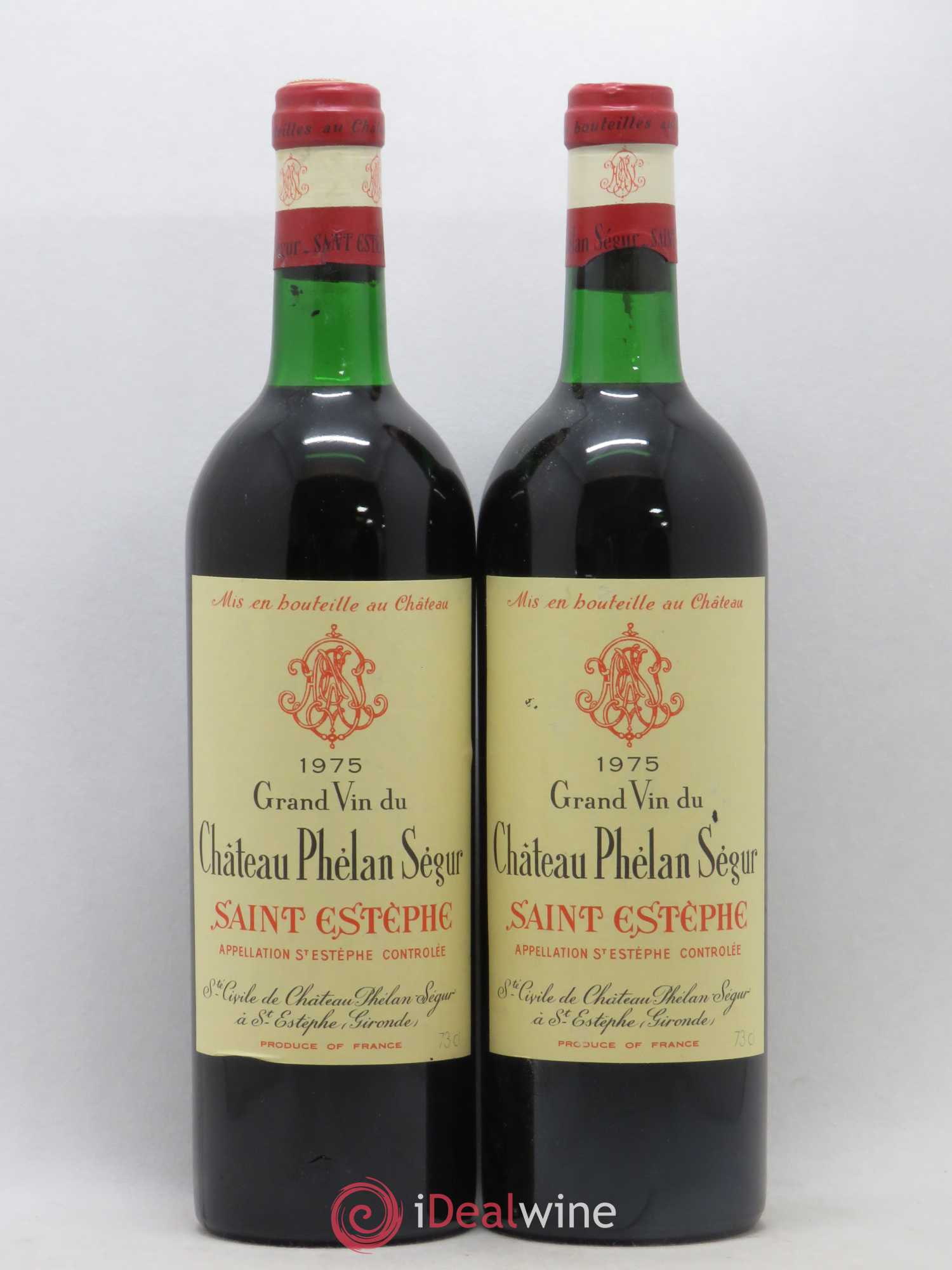 Château Phélan Ségur 1975 - Lot de 2 bouteilles - 0