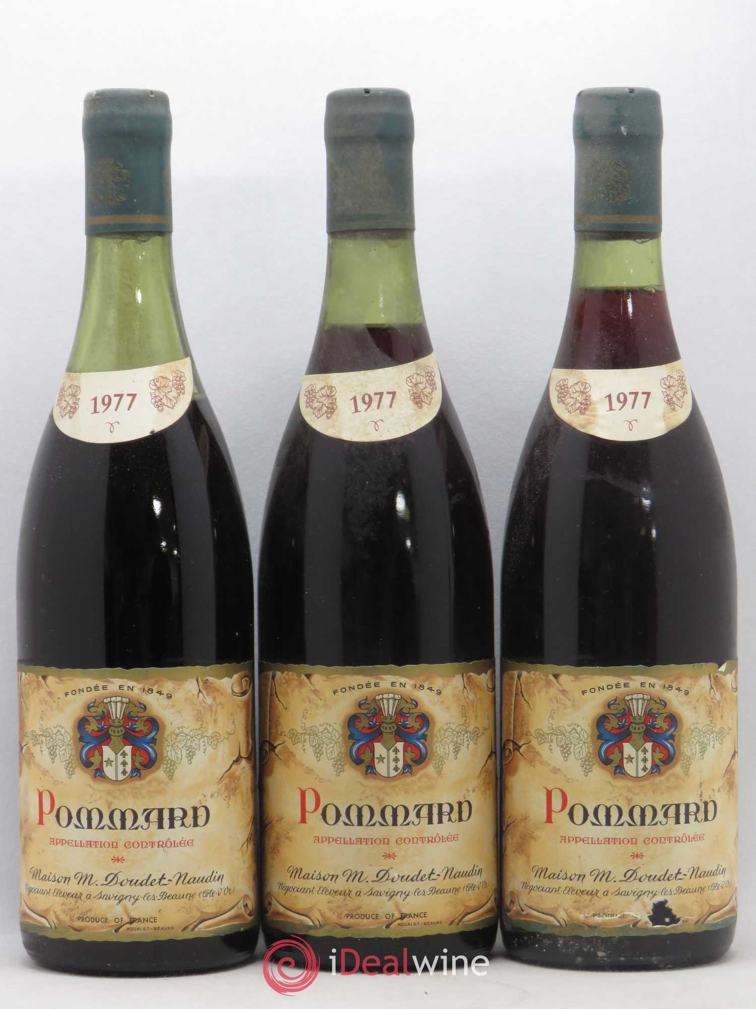 Pommard Doudet Naudin 1977 - Posten von 3 Flaschen - 0
