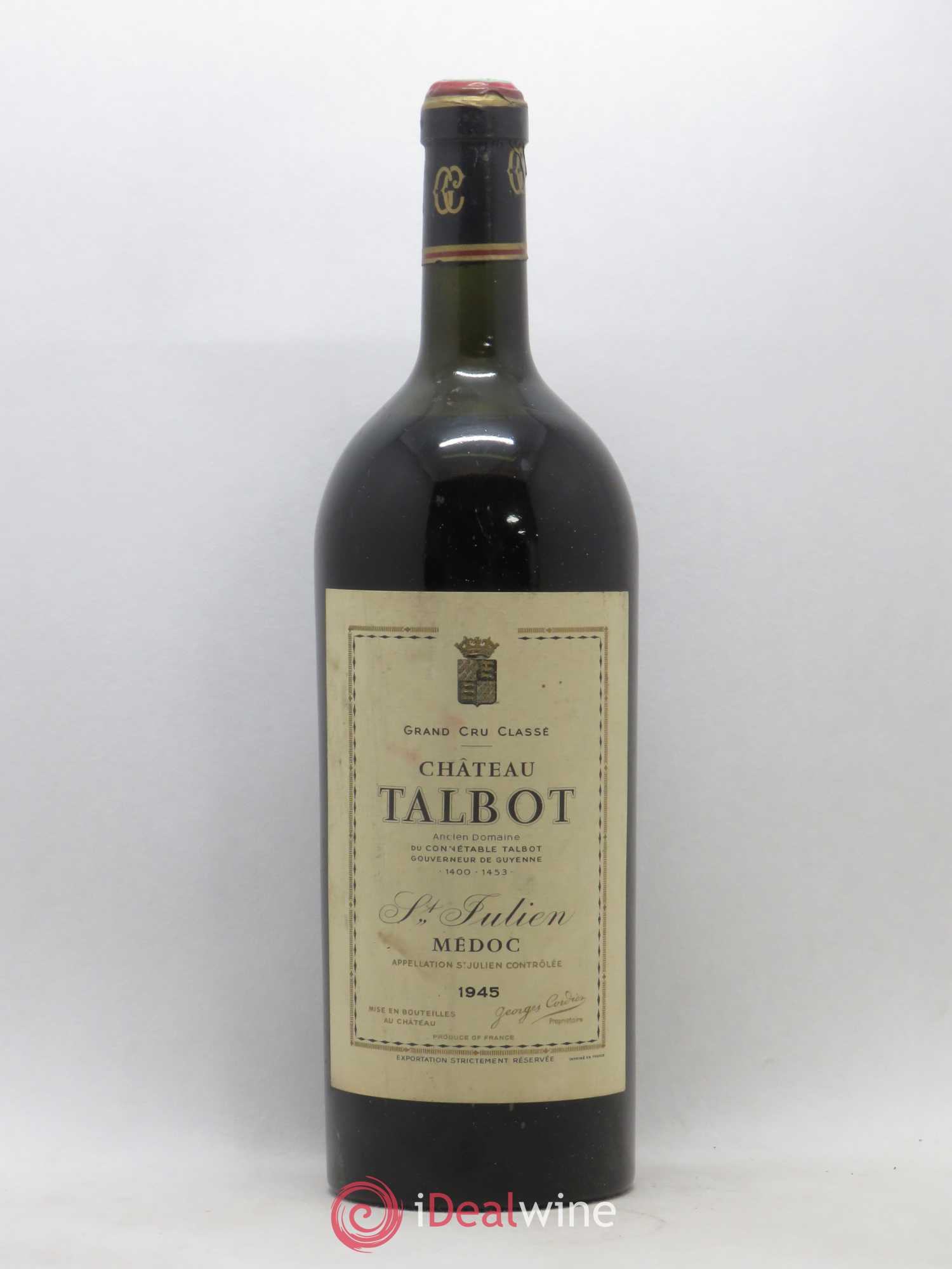 Château Talbot 4ème Grand Cru Classé 1945 - Lot de 1 magnum - 0
