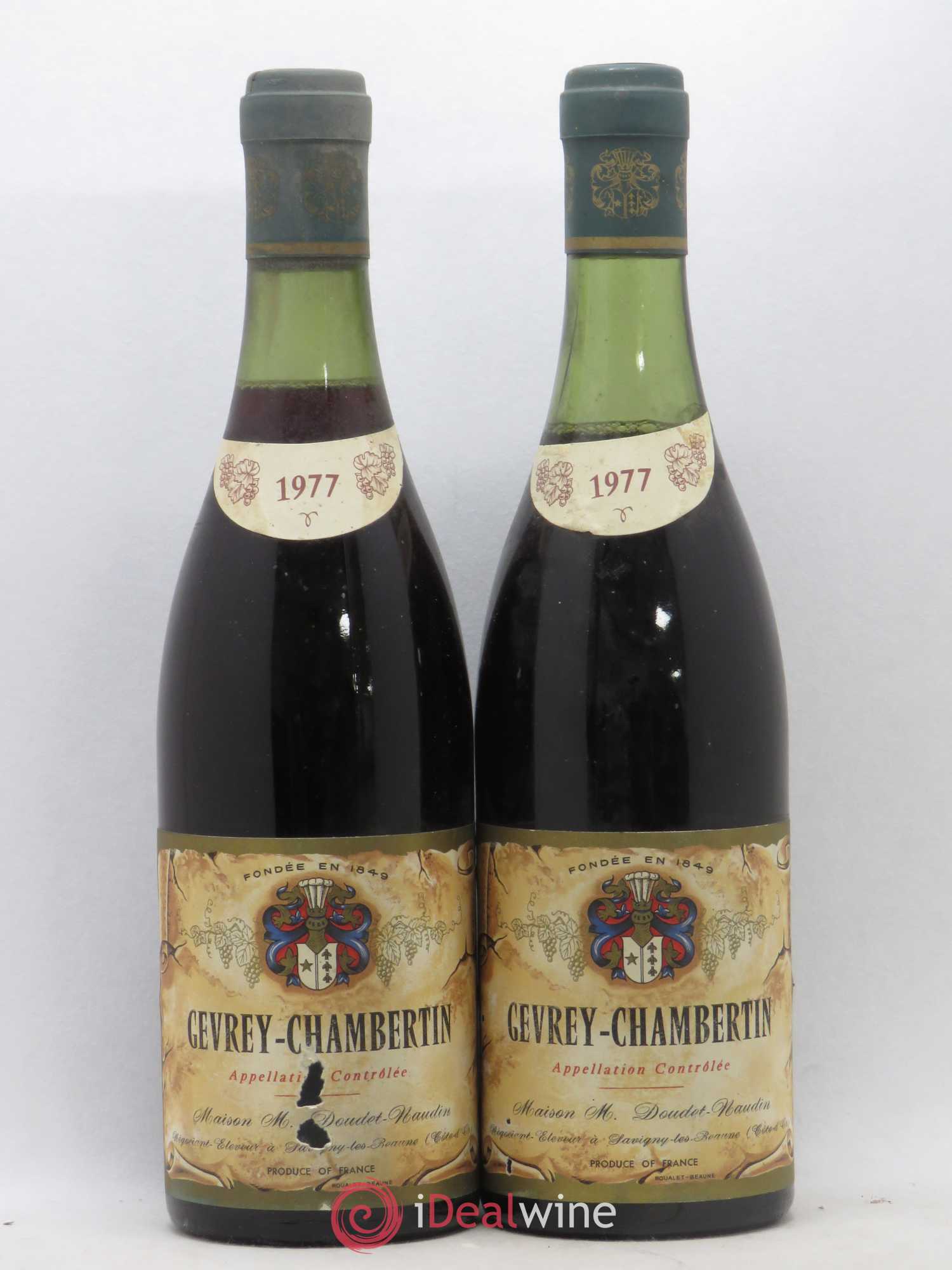 Gevrey-Chambertin Doudet Naudin 1977 - Posten von 2 Flaschen - 0