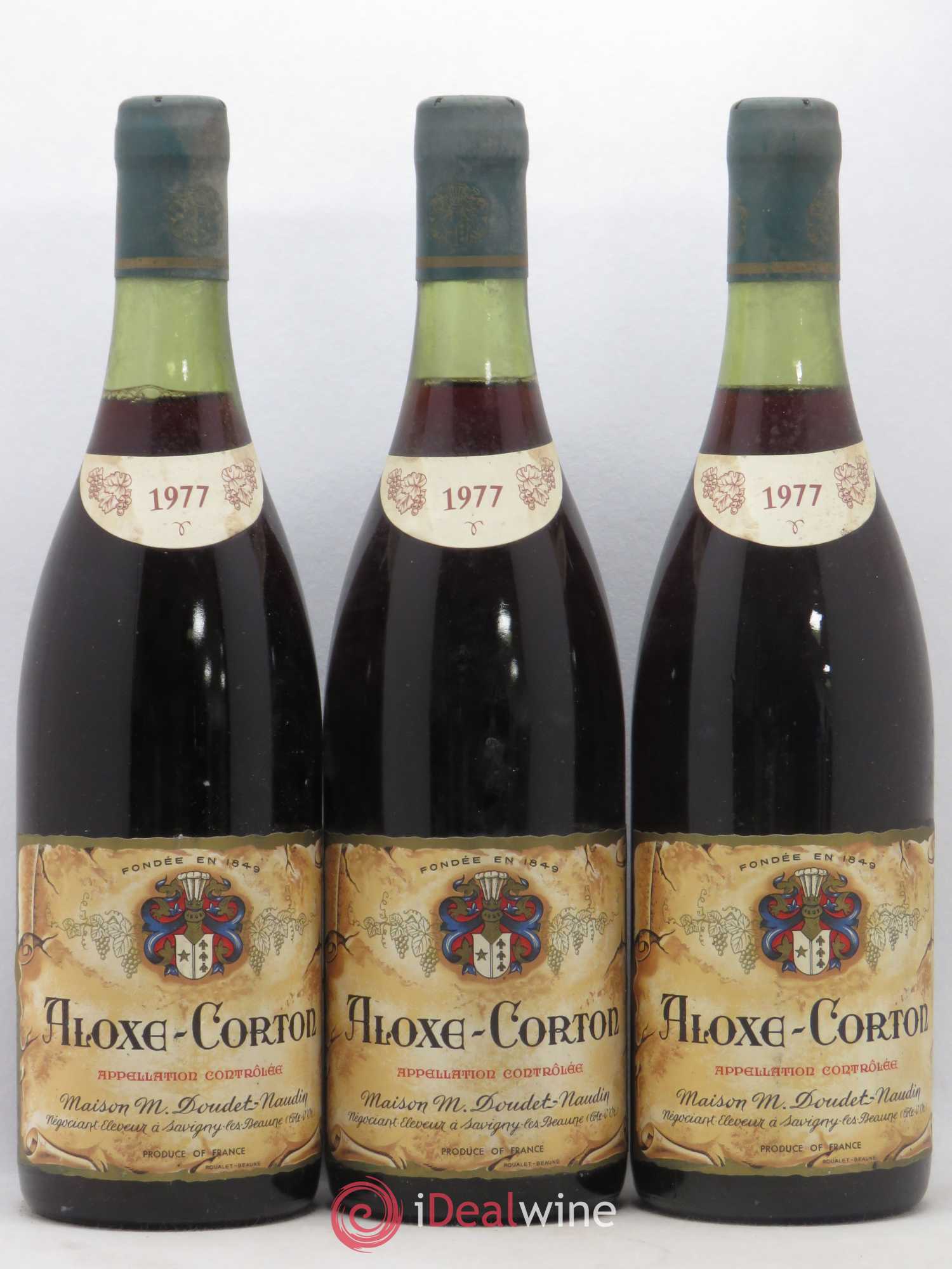 Aloxe-Corton Doudet Naudin 1977 - Posten von 3 Flaschen - 0