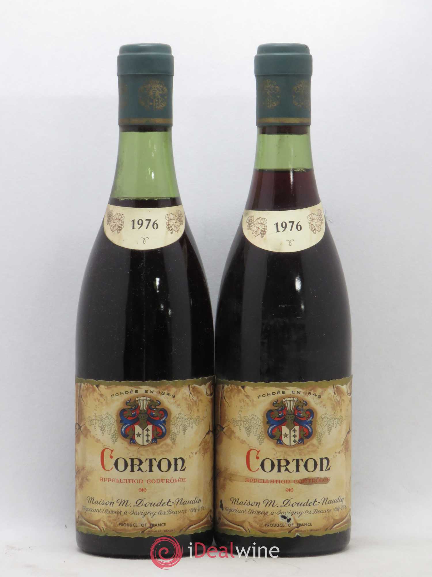 Corton Grand Cru Doudet Naudin 1976 - Lot de 2 bouteilles - 0