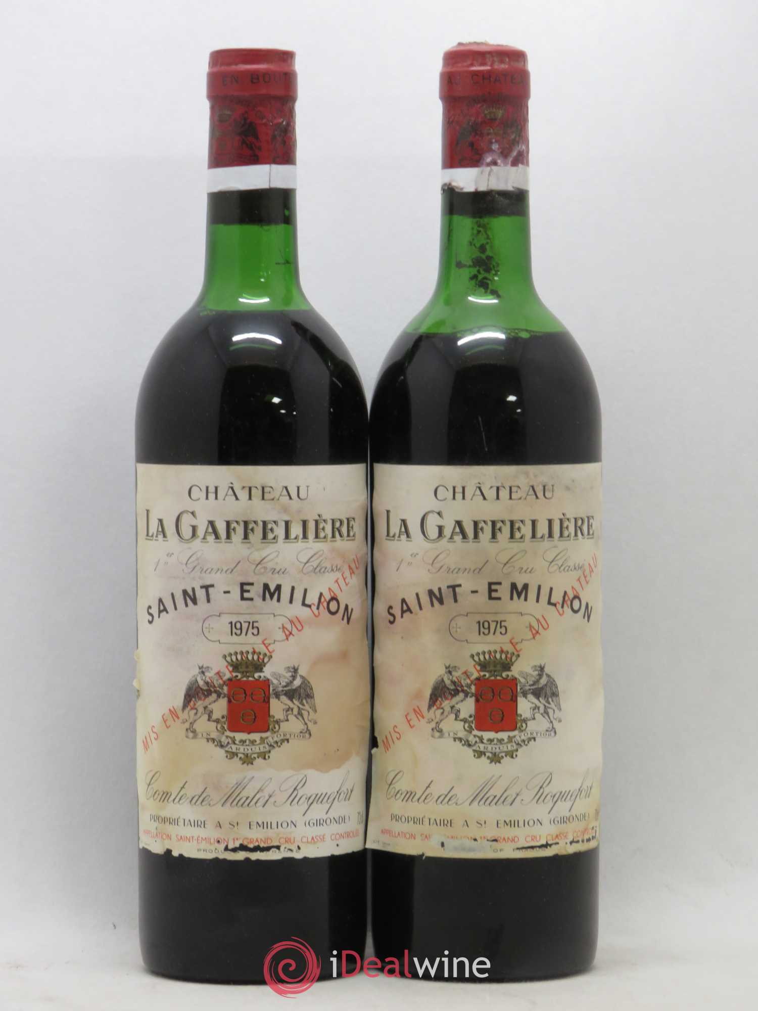 Château la Gaffelière 1er Grand Cru Classé B 1975 - Lot de 2 bouteilles - 0