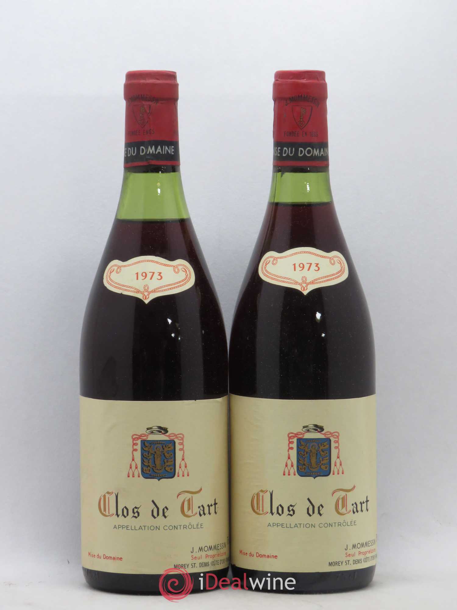 Clos de Tart Grand Cru Clos de Tart 1973 - Lot de 2 bouteilles - 0