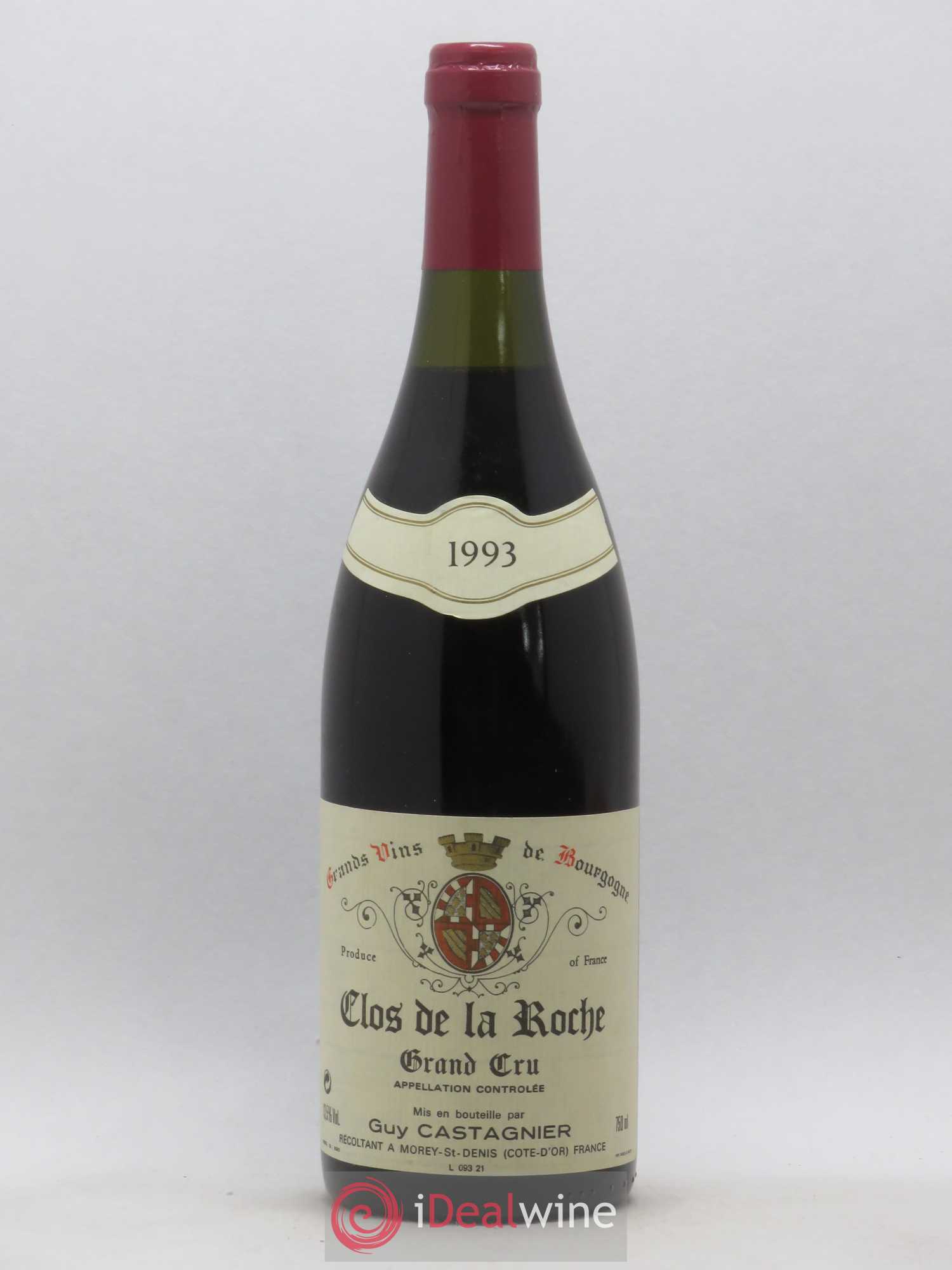 Clos de la Roche Grand Cru Guy Castagnier 1993 - Lot de 1 bouteille - 0