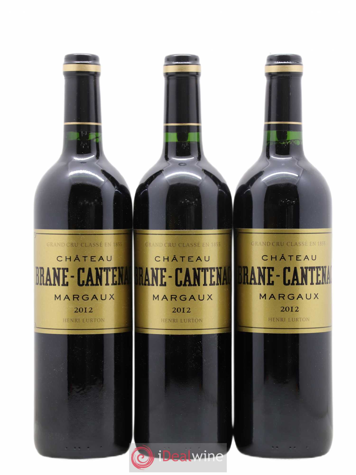 Château Brane Cantenac 2ème Grand Cru Classé 2012 - Lot de 3 bouteilles - 0