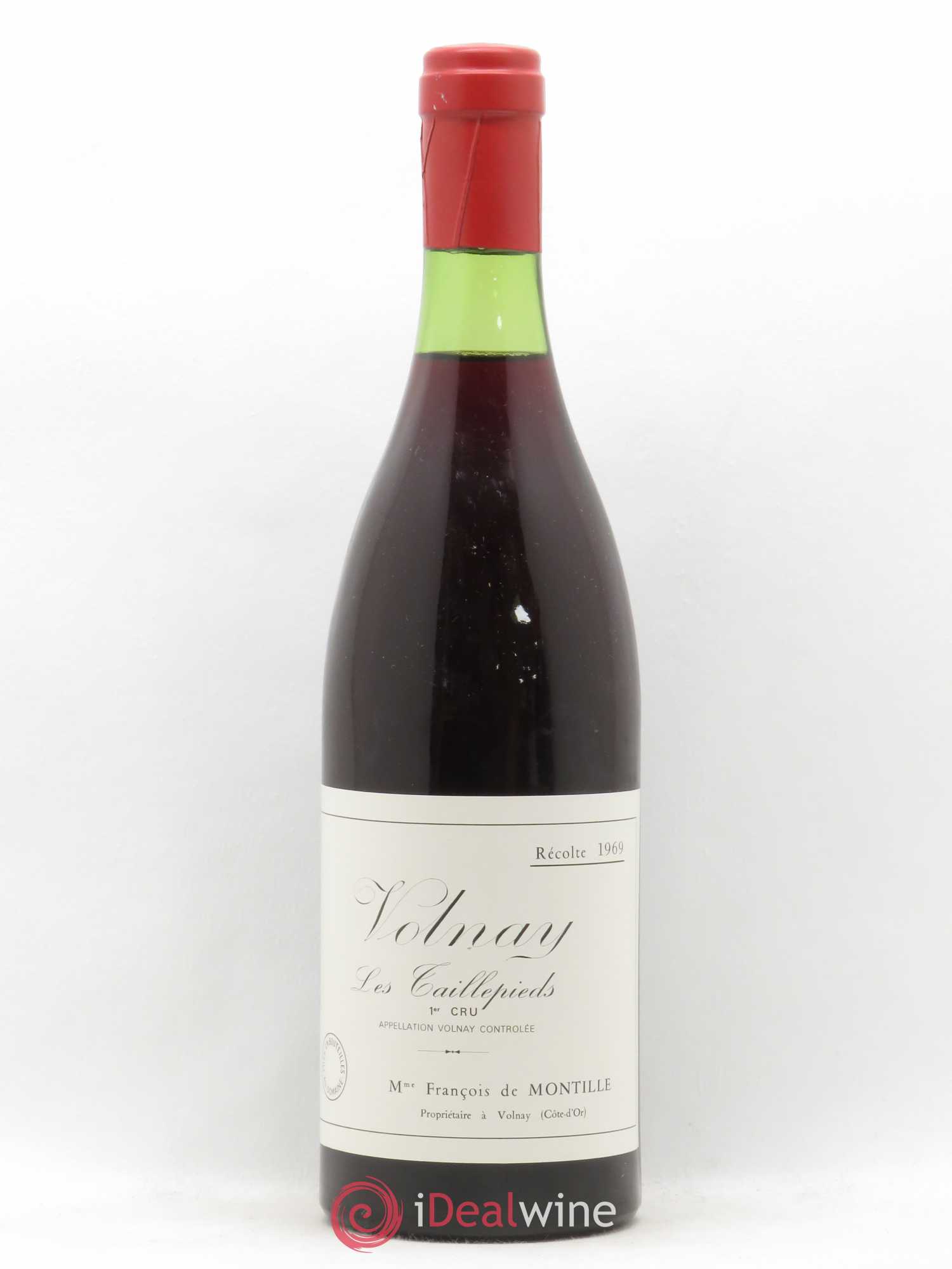 Volnay 1er Cru Les Taillepieds De Montille (Domaine) 1969 - Lot de 1 bouteille - 0