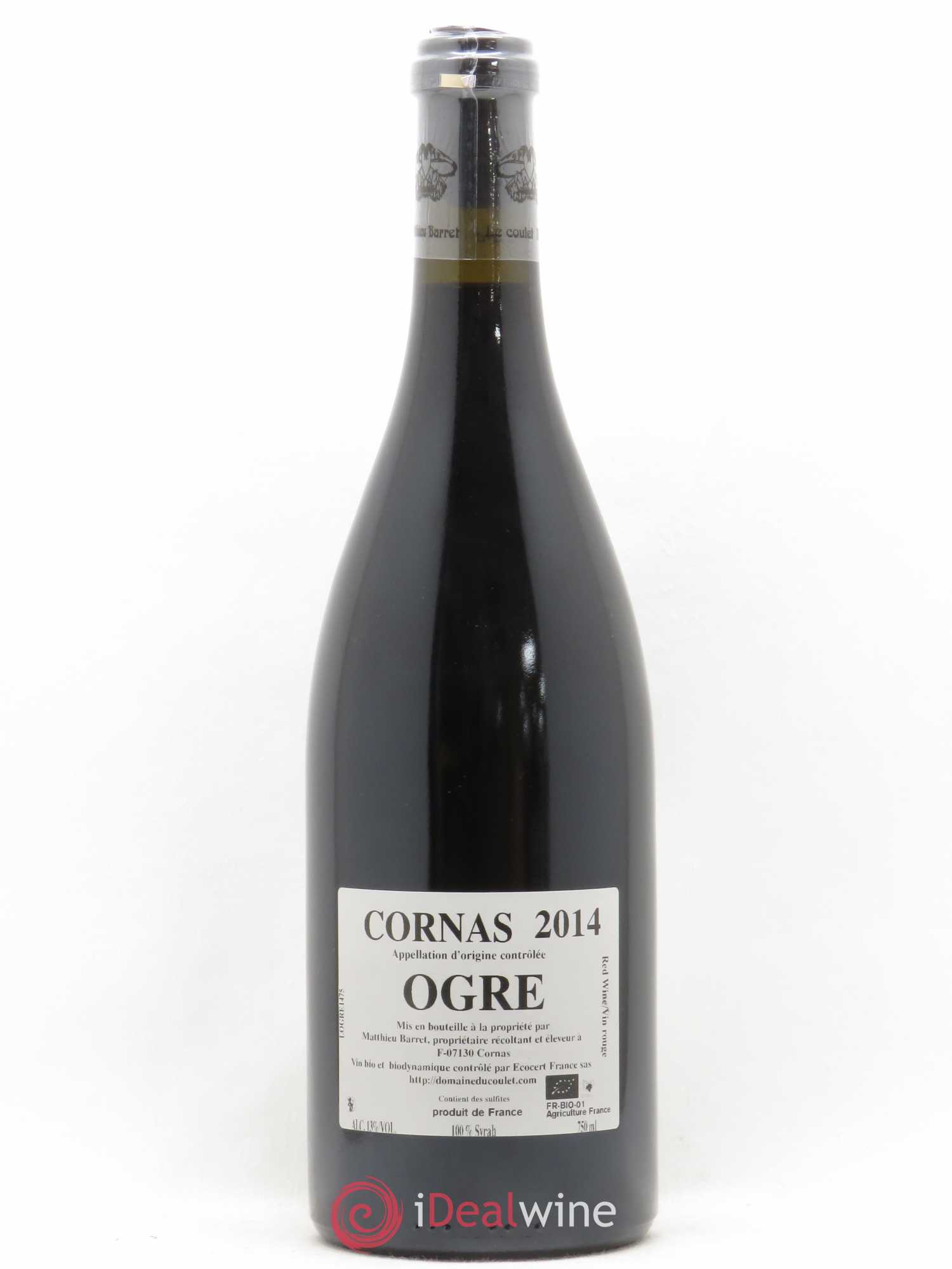 Cornas Ogre Coulet (Domaine du) - Matthieu Barret 2014 - Lot de 1 bouteille - 1