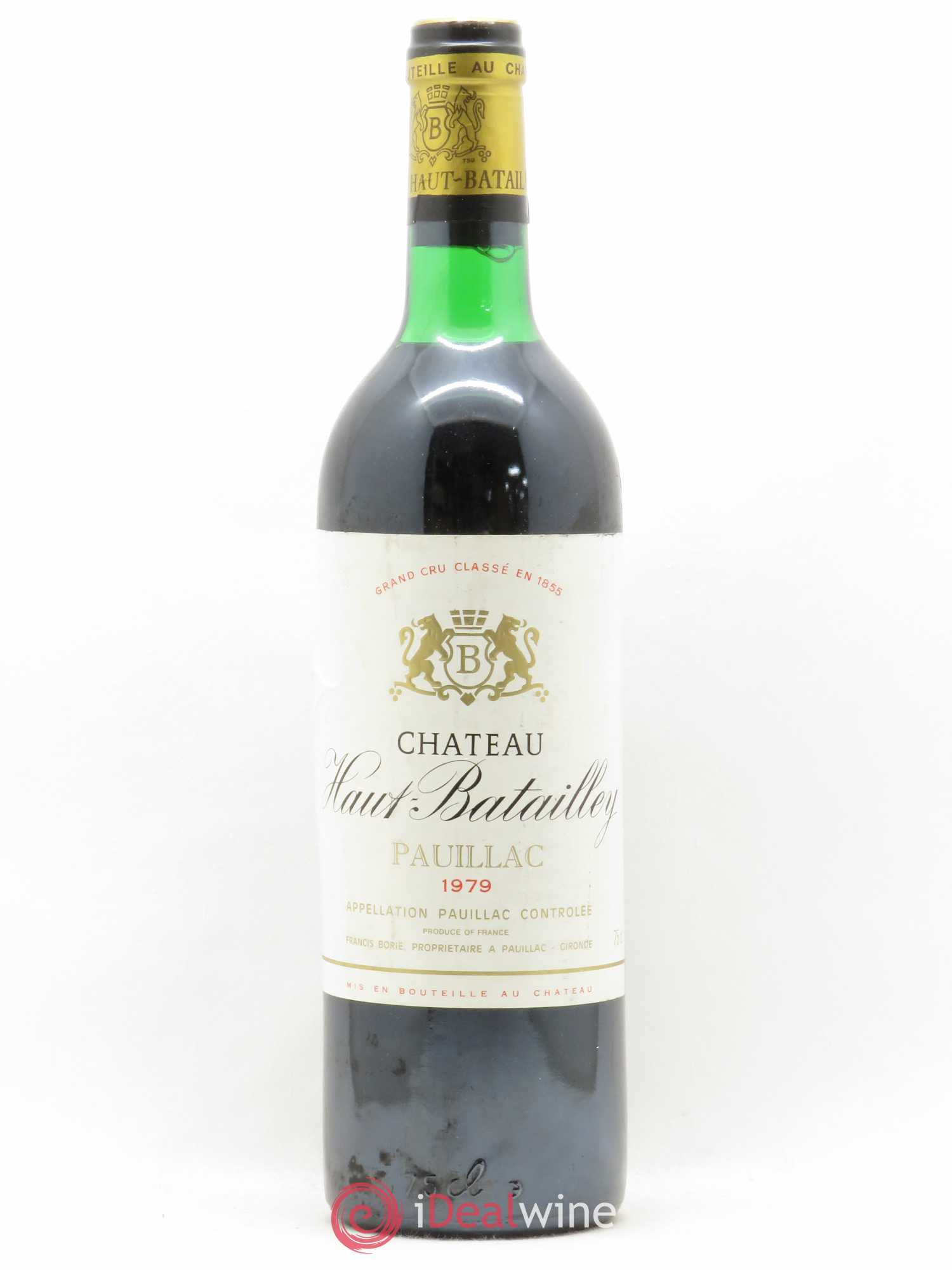 Château Haut Batailley 5ème Grand Cru Classé 1979 - Lot de 1 bouteille - 0