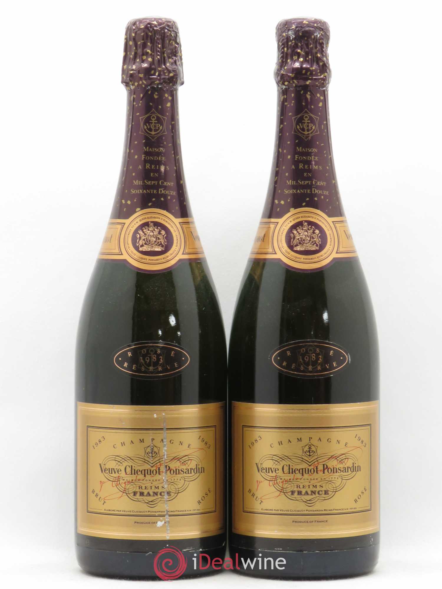 Champagne - Reserve Veuve Clicquot 1983 - Posten von 2 Flaschen - 0