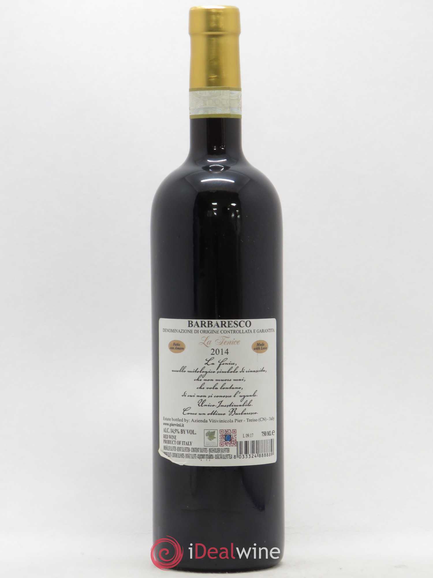 Barbaresco DOCG Pier La Fenice 2014 - Lot de 1 bouteille - 1