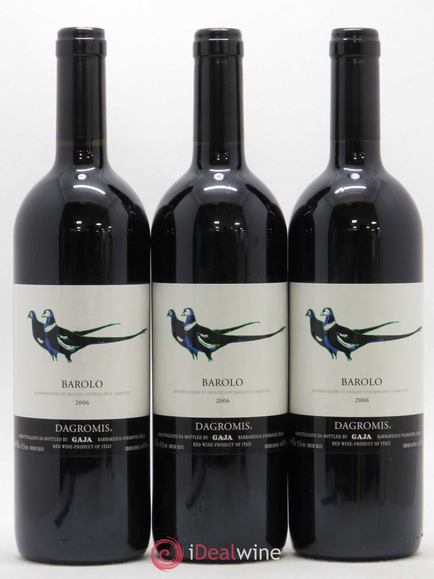 Barolo Dagromis Angelo Gaja 2006 - Lot de 3 bouteilles - 0