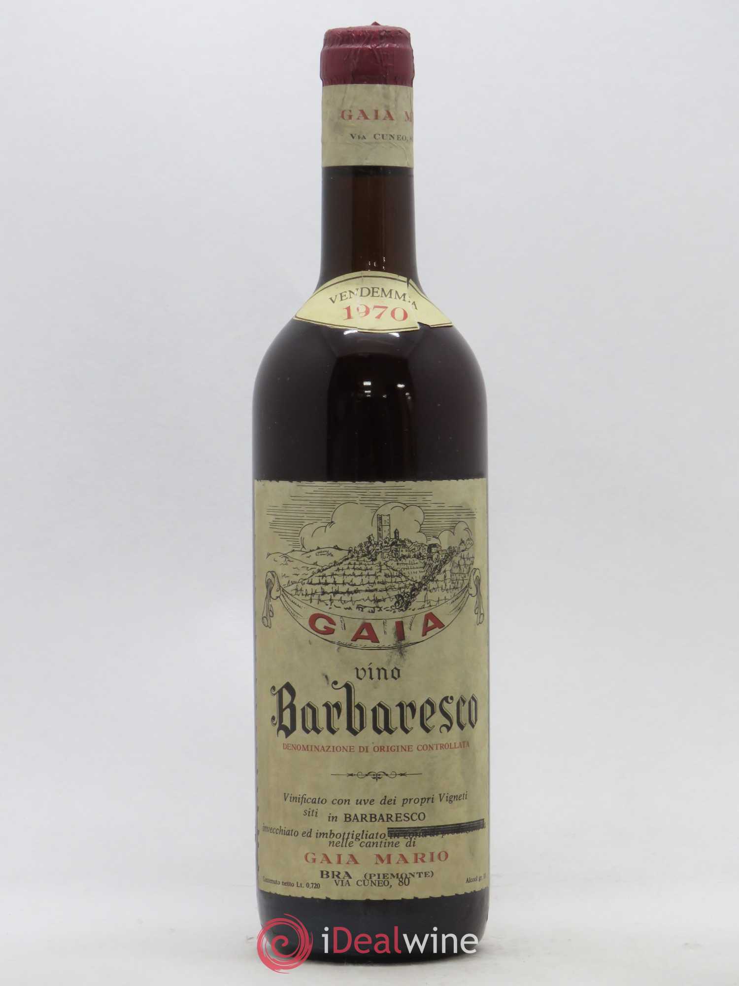Barbaresco DOCG Gaia Mario 1970 - Lot de 1 bouteille - 0