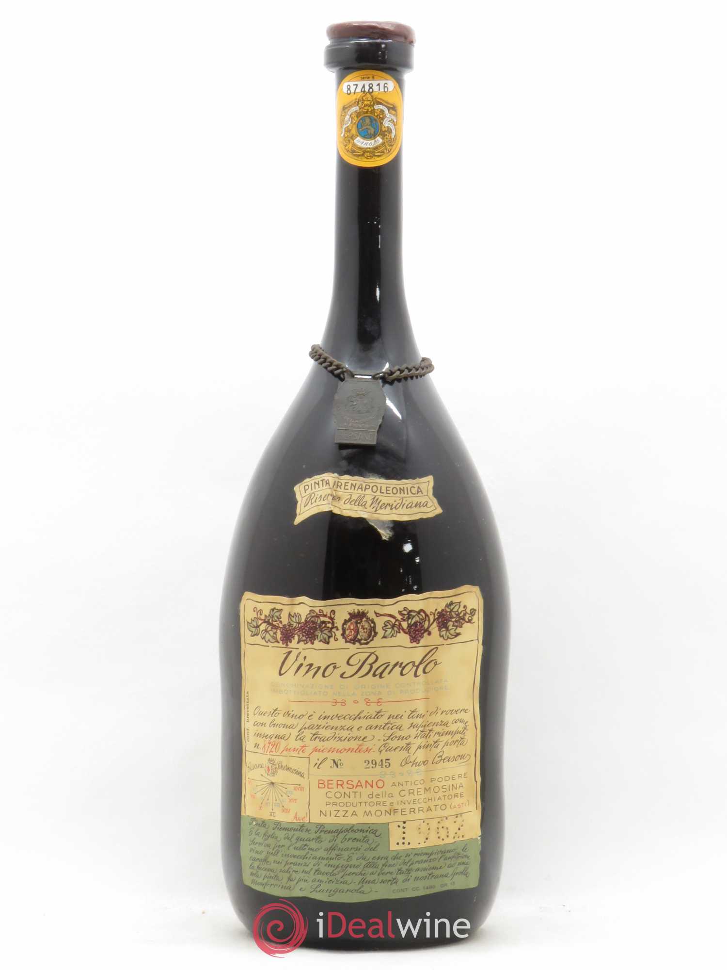 Barolo Bersano 1962 - Lot de 1 magnum - 0
