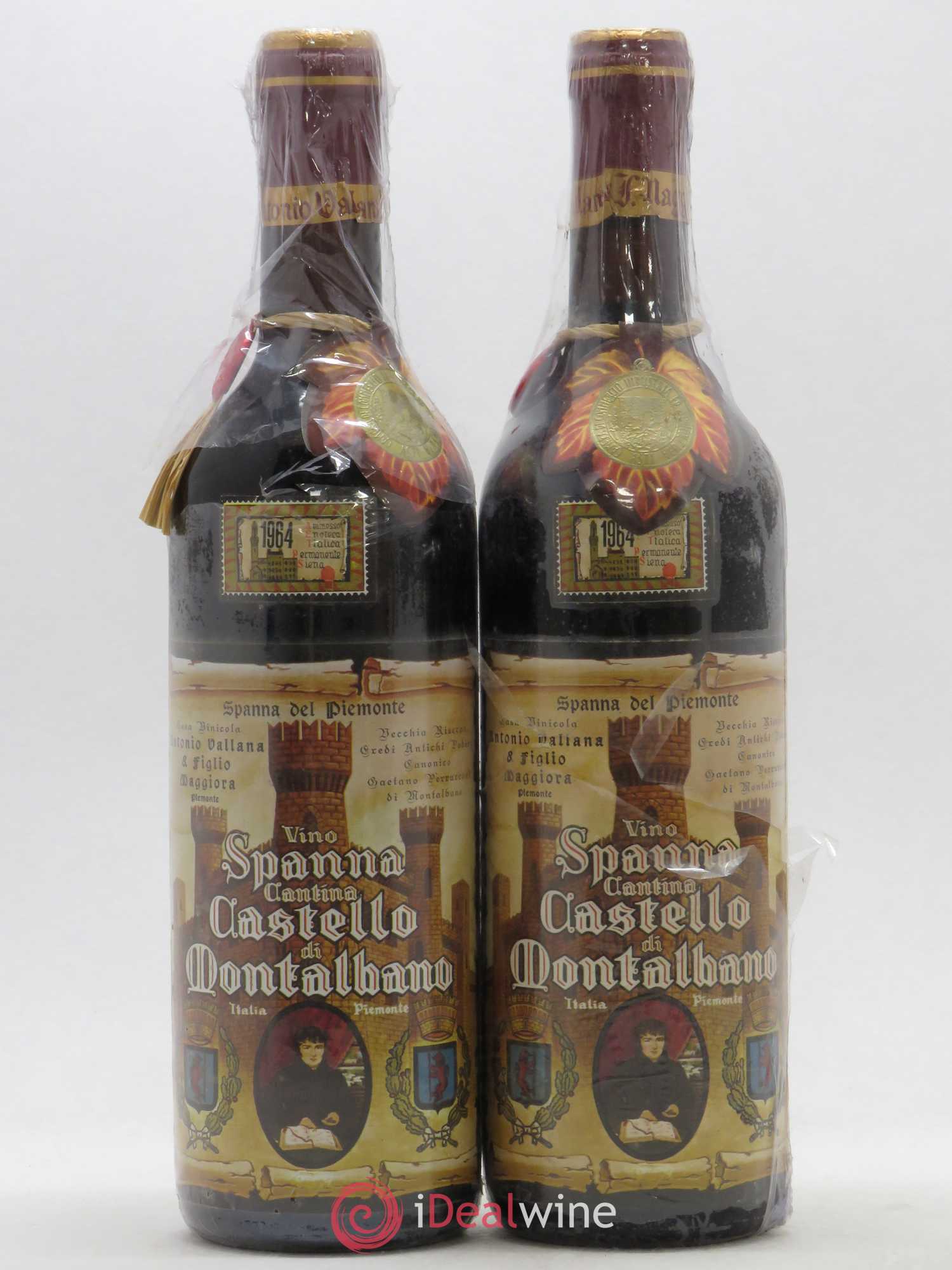 Italie Spanna Castello di Montalbano Antonio Vallana 1964 - Posten von 2 Flaschen - 0