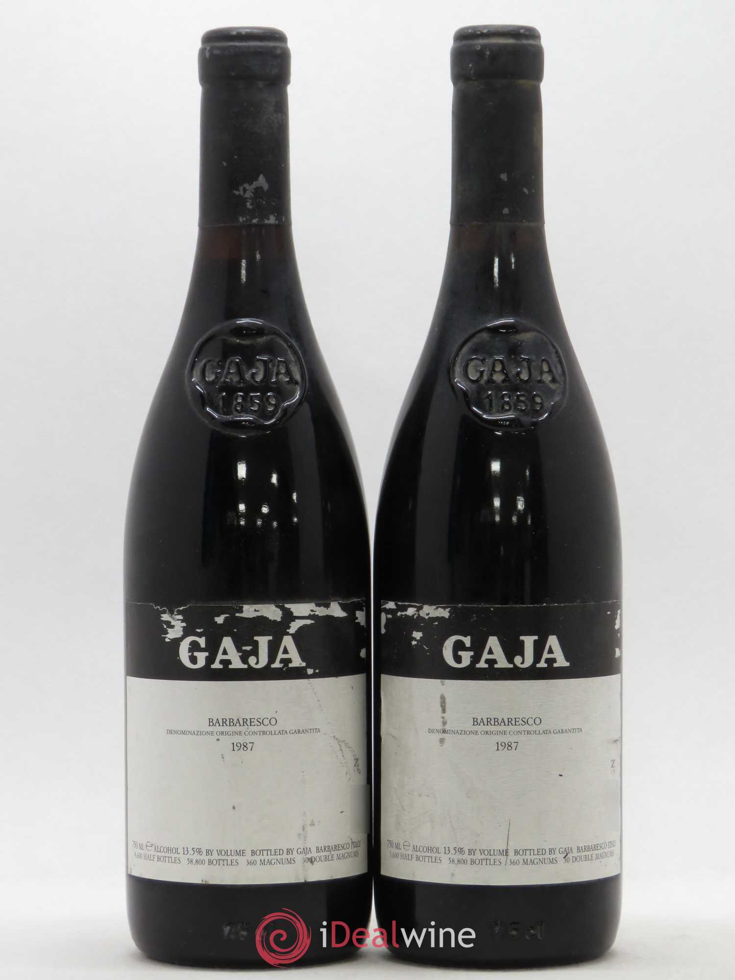 Barbaresco DOCG Angelo Gaja 1987 - Lot de 2 bouteilles - 0