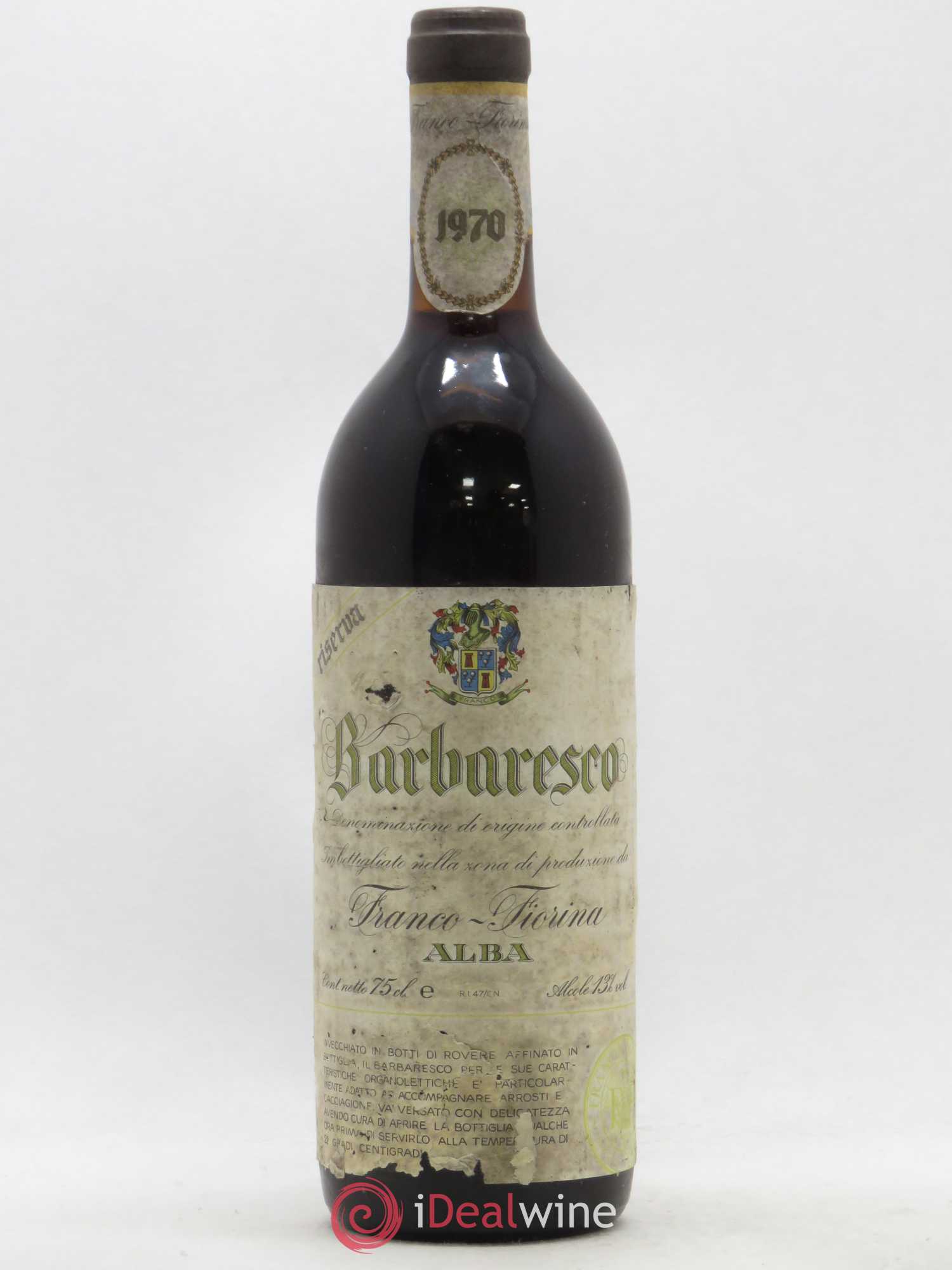 Barbaresco DOCG Riserva Franco Fiorina 1970 - Lot de 1 bouteille - 0