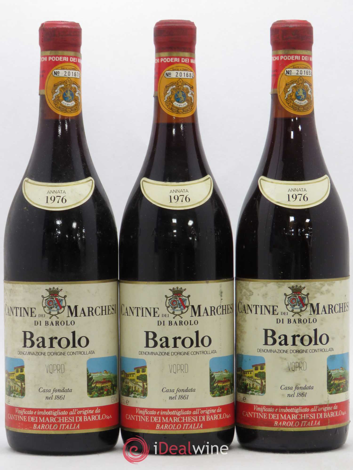 Barolo 1976 - Posten von 3 Flaschen - 0
