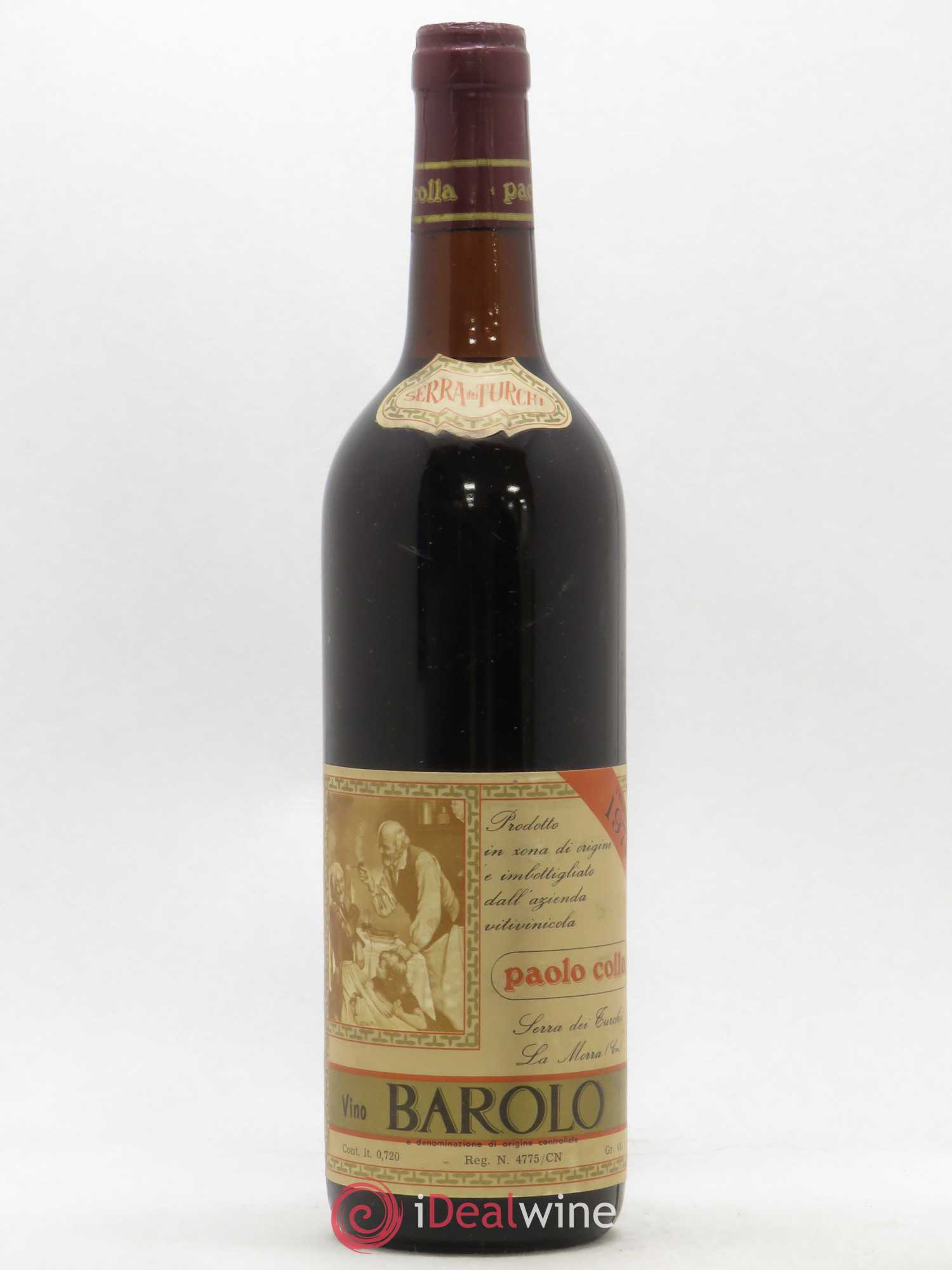 Barolo Serra dei Turchi Paulo Colla 1970 - Posten von 1 Flasche - 0