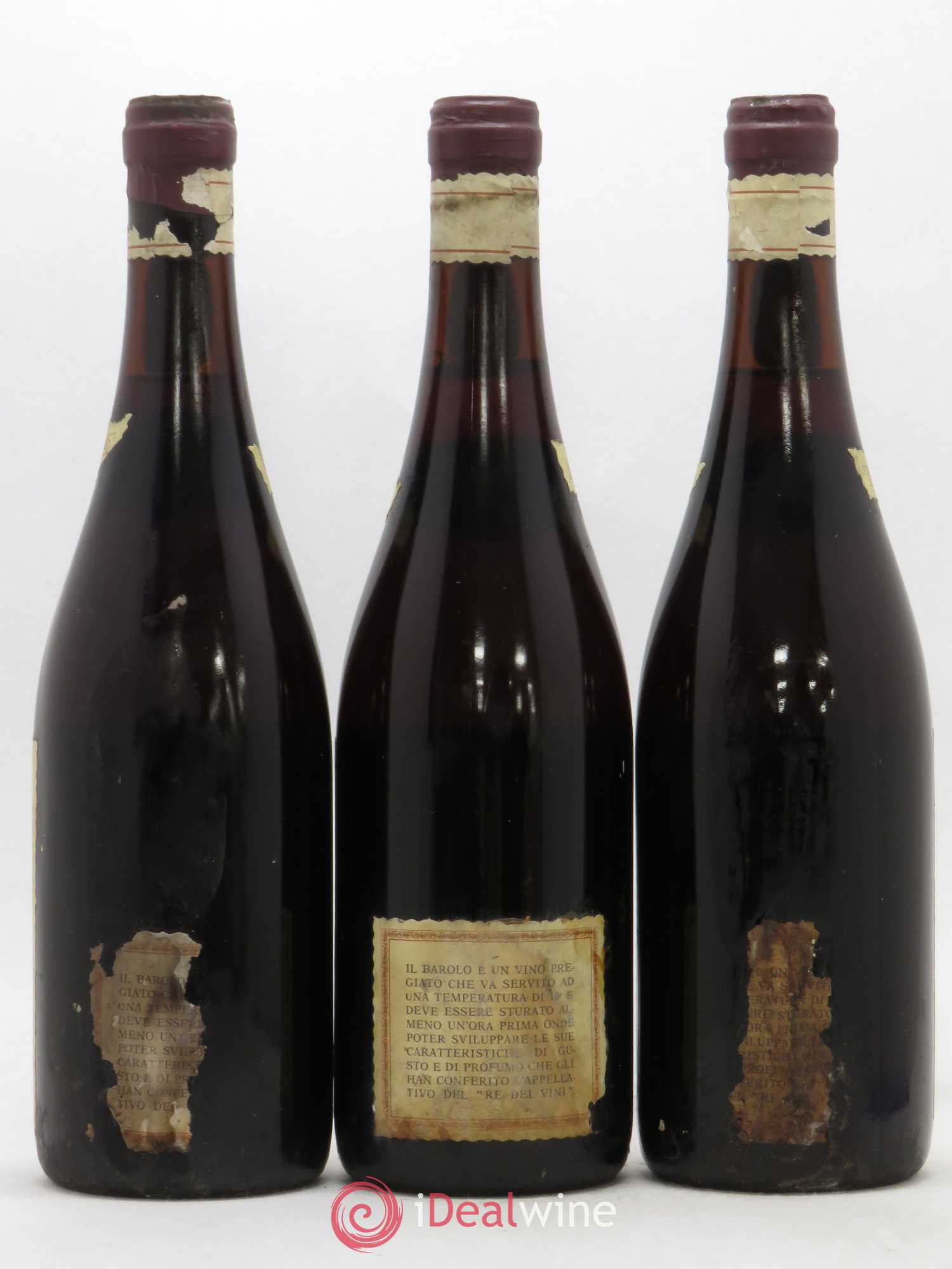 Barolo DOCG Castiglione Vietti 1966 - Lot de 3 bouteilles - 1