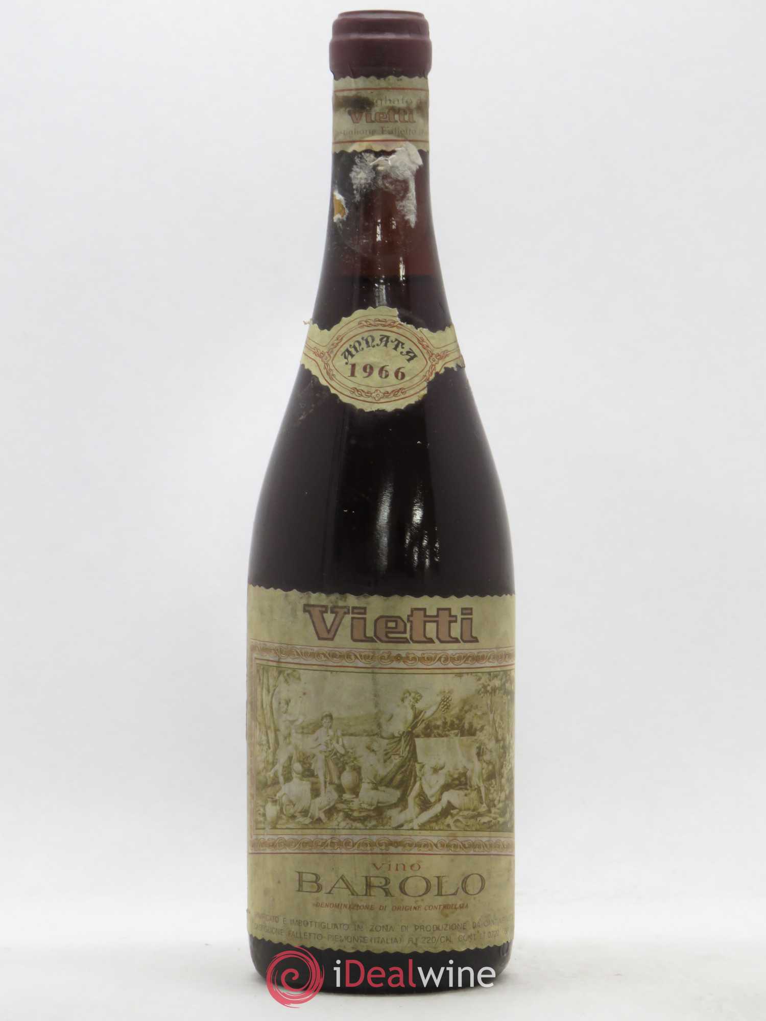 Barolo DOCG Castiglione Vietti 1966 - Lot de 1 bouteille - 0