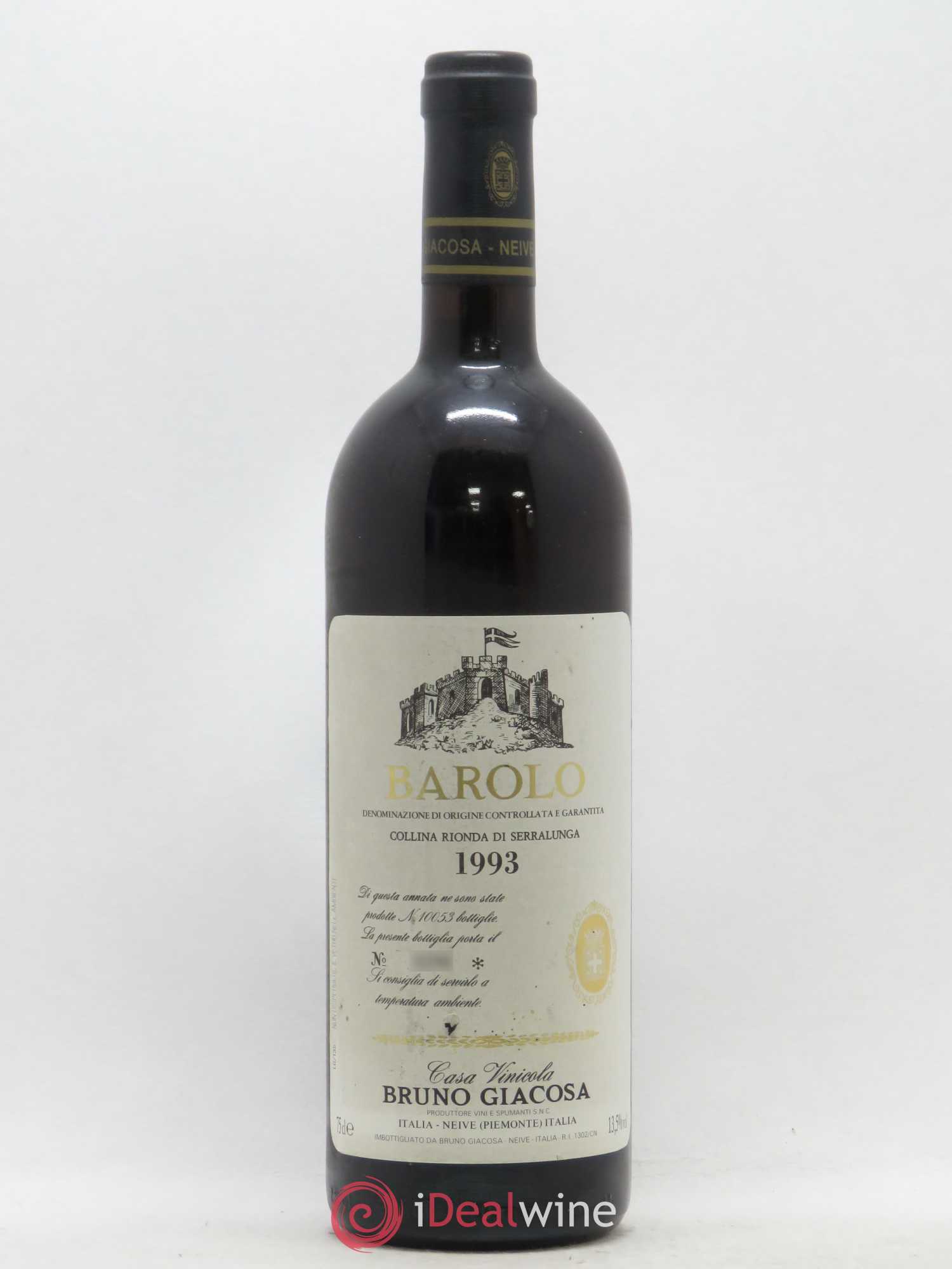Barolo Collina Rionda Di Serralunga Bruno Giacosa 1993 - Posten von 1 Flasche - 0