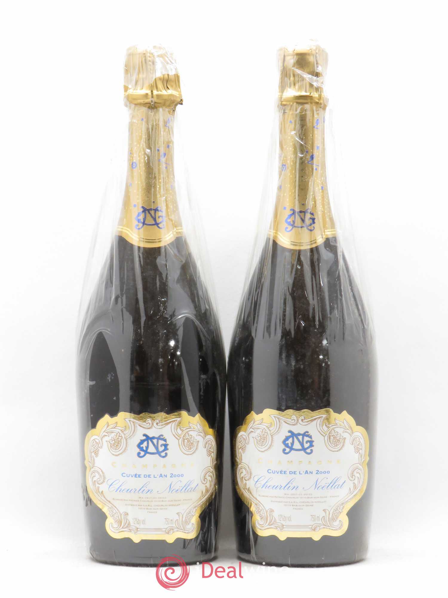 Champagne - Cheurlin Noellat Cuvée de l'an 2000 2000 - Posten von 2 Flaschen - 0
