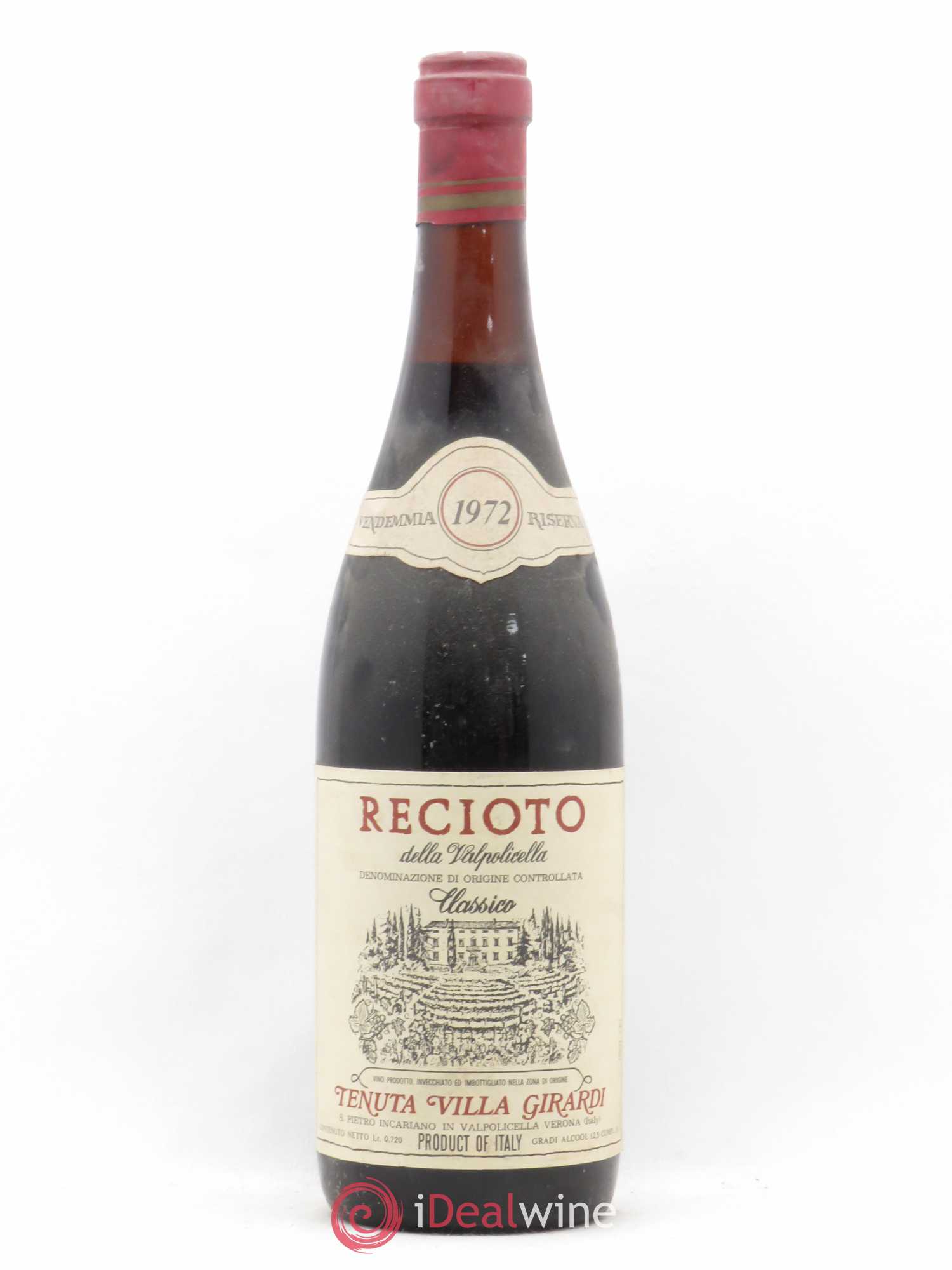 Divers Recioto Della Valpolicella Classico Tenuta Villa Girardi 1972 - Posten von 1 Flasche - 0