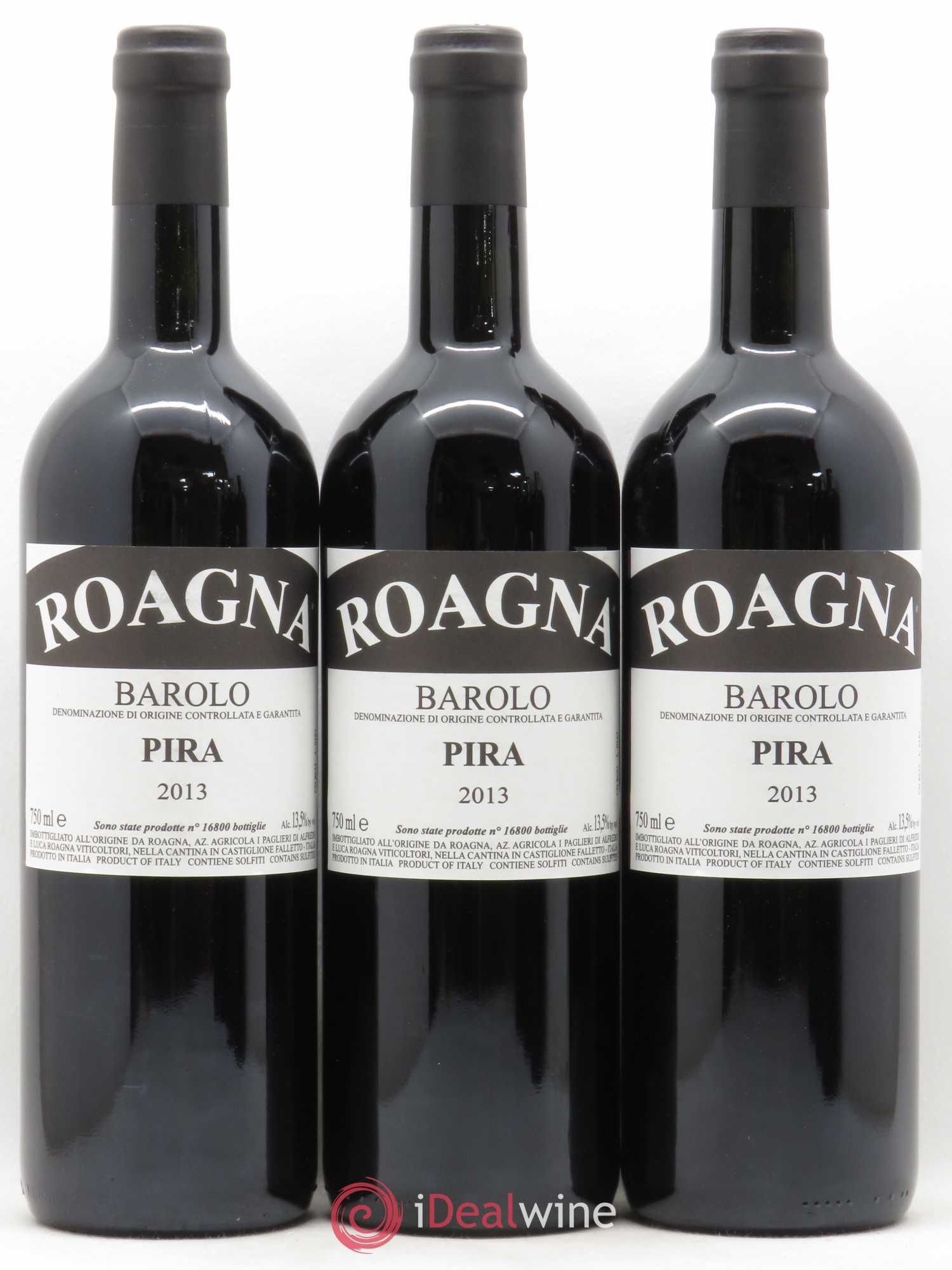 Barolo DOCG Pira Roagna 2013 - Lot de 3 bouteilles - 0