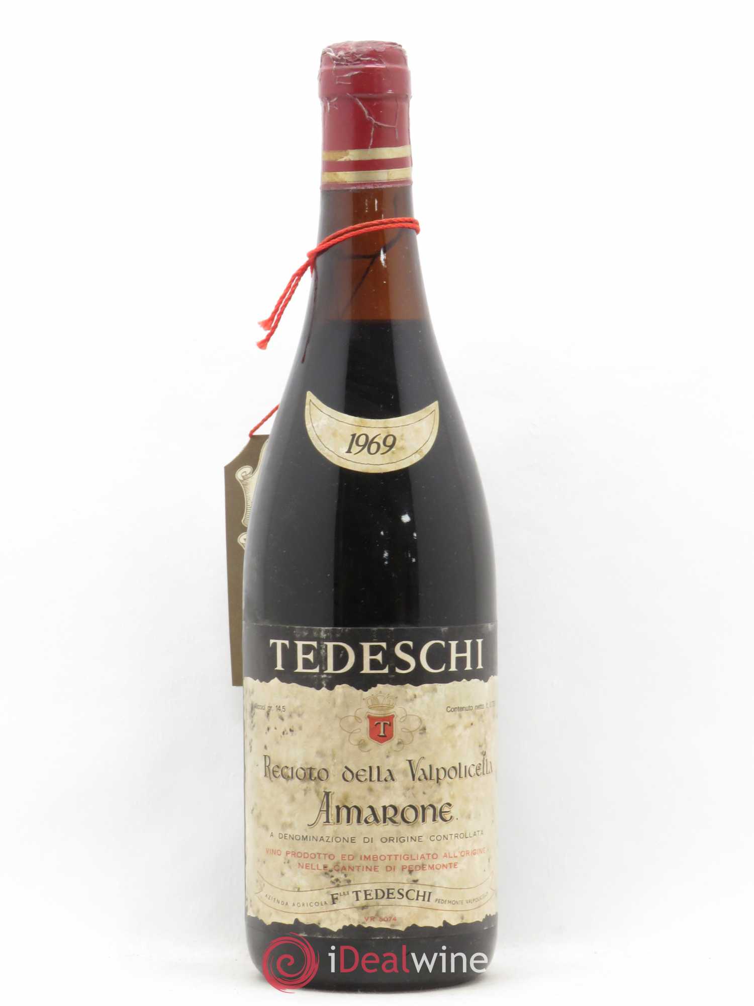 Amarone della Valpolicella DOC Tedeschi 1969 - Lot de 1 bouteille - 0