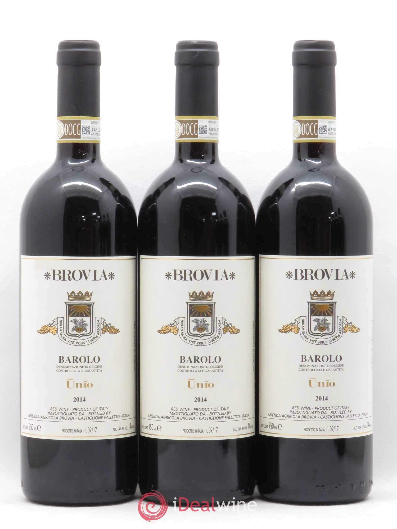 Barolo Unio Brovia 2014 - Lot de 3 bouteilles - 0