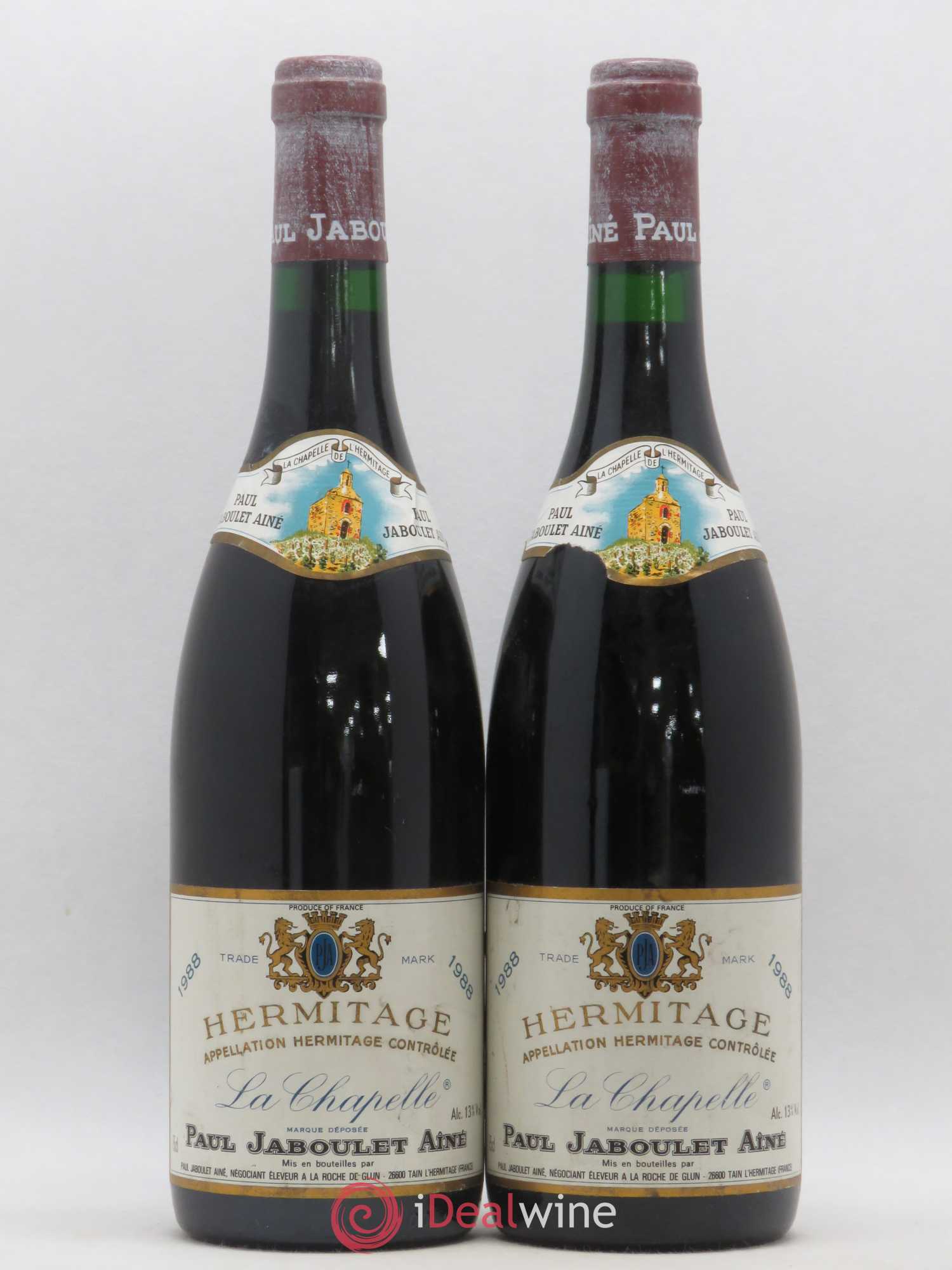 Hermitage La Chapelle Paul Jaboulet Ainé 1988 - Lot de 2 bouteilles - 0