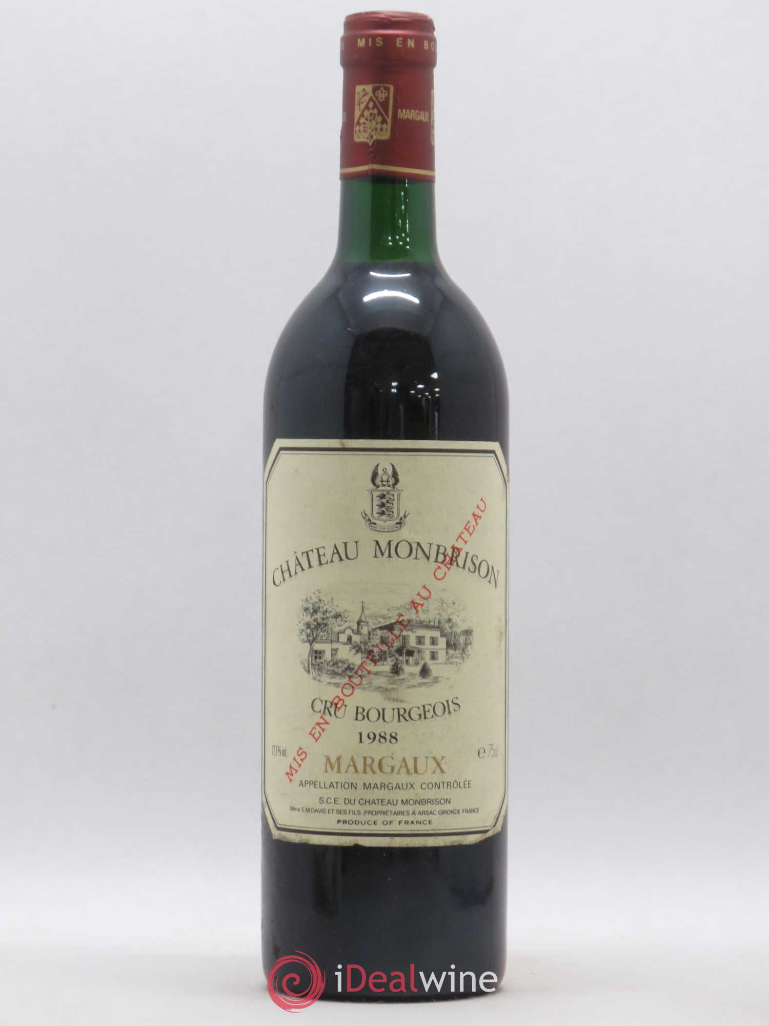 Château Monbrison 1988 - Lot de 1 bouteille - 0